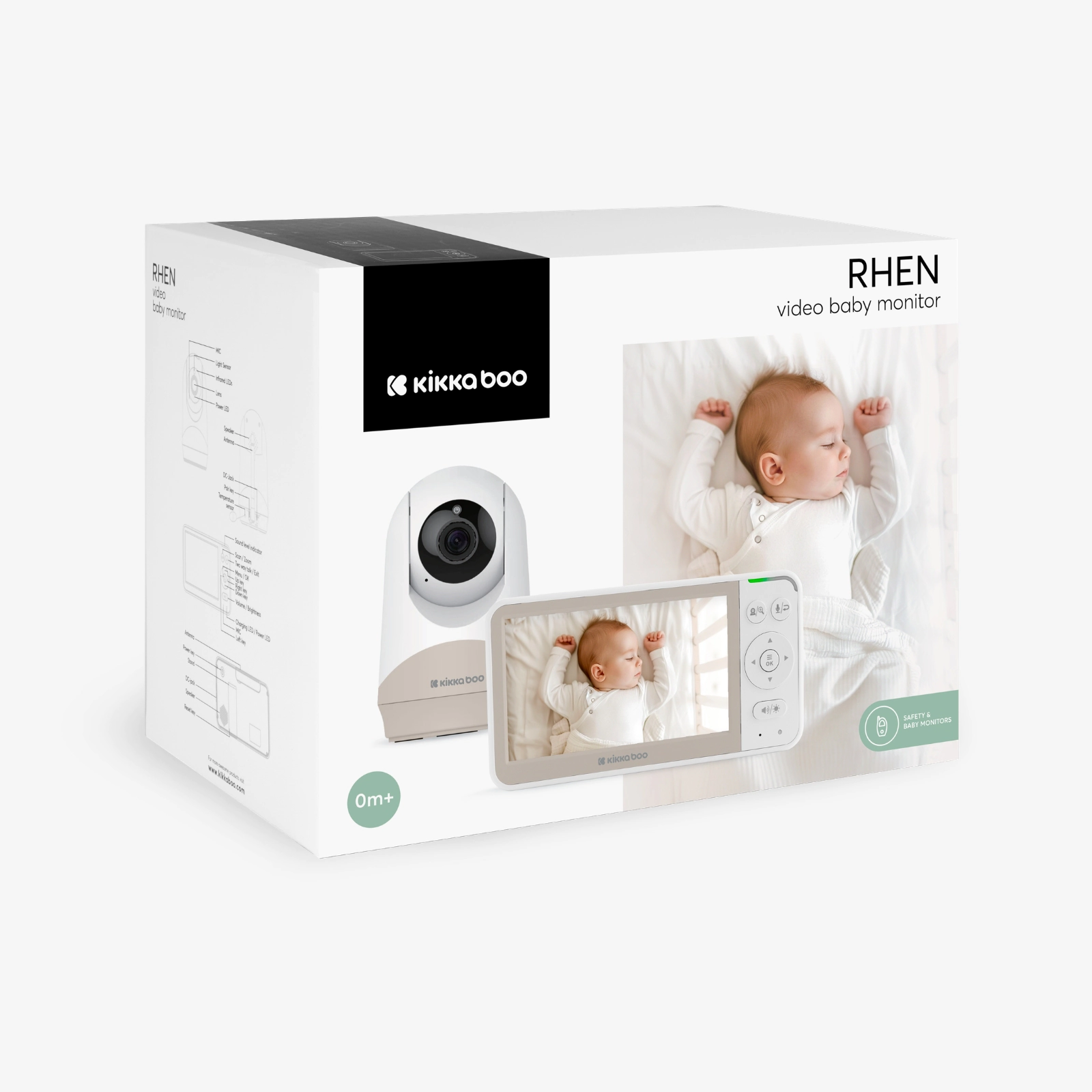 KikkaBoo Rhen 5" videobeebimonitor - Pilt 2