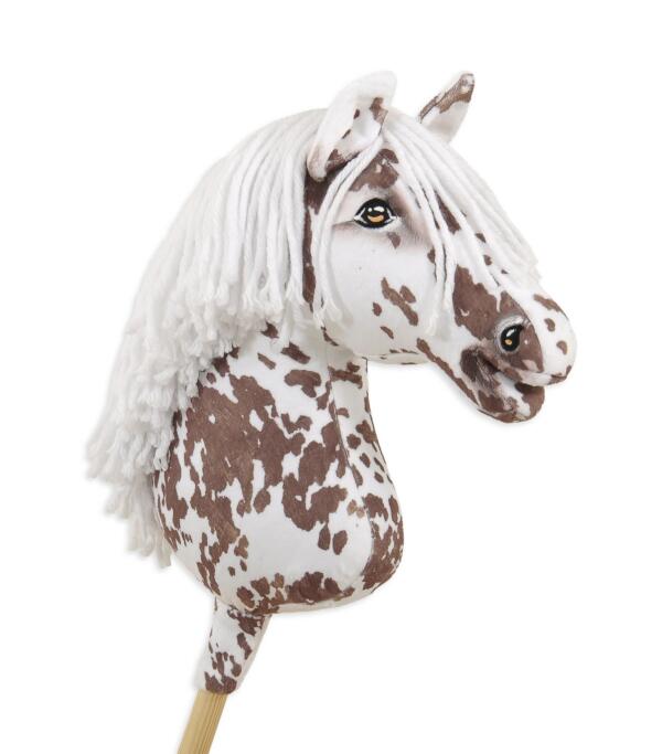 Super Hobby Horse Premium kepphobune A3 – pruun leopard, valge lakk