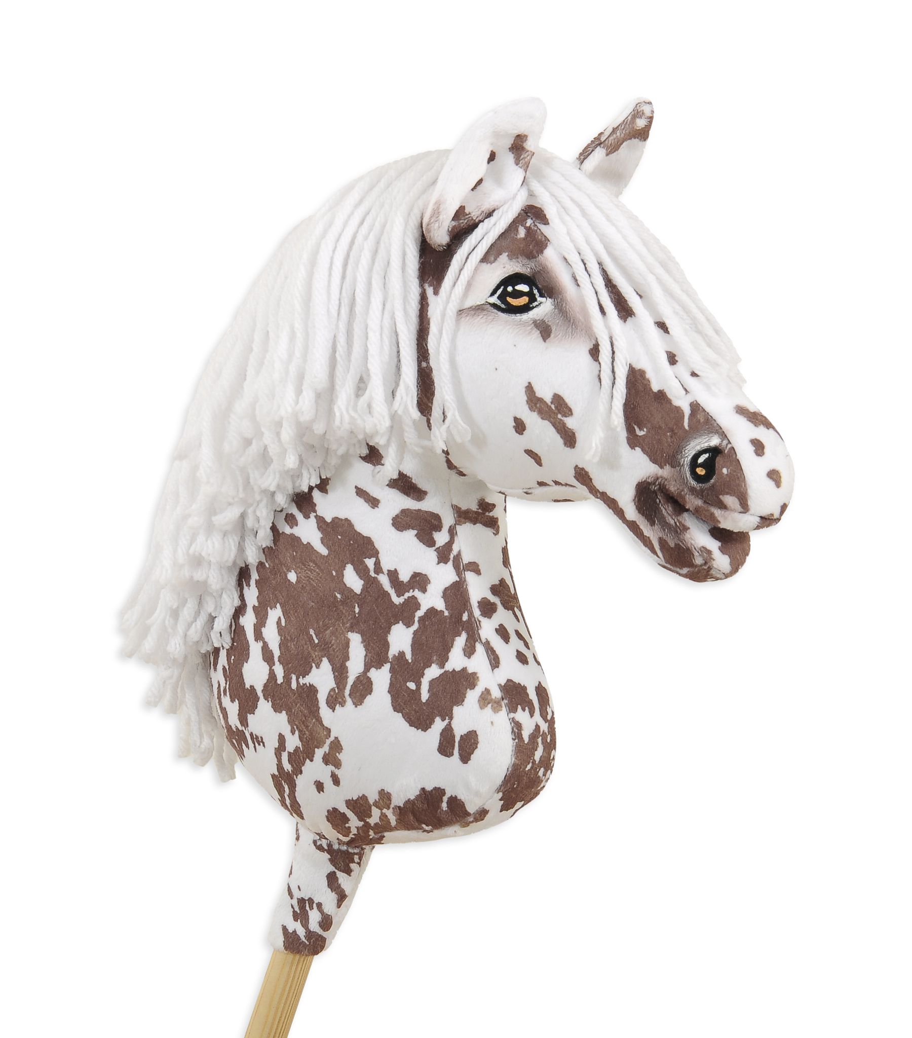 Super Hobby Horse Premium kepphobune A3 – pruun leopard, valge lakk