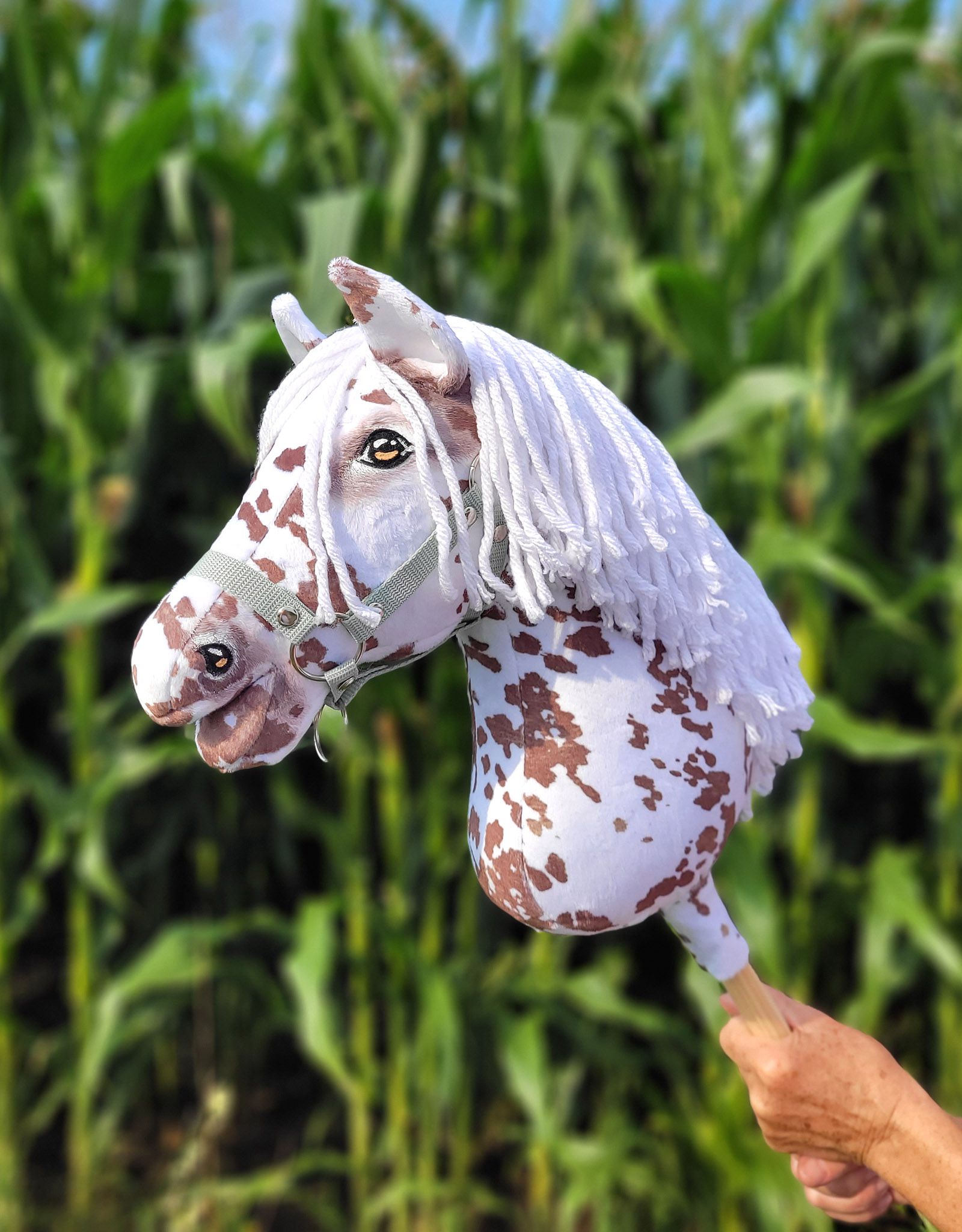 Super Hobby Horse Premium kepphobune A3 – pruun leopard, valge lakk - Pilt 7