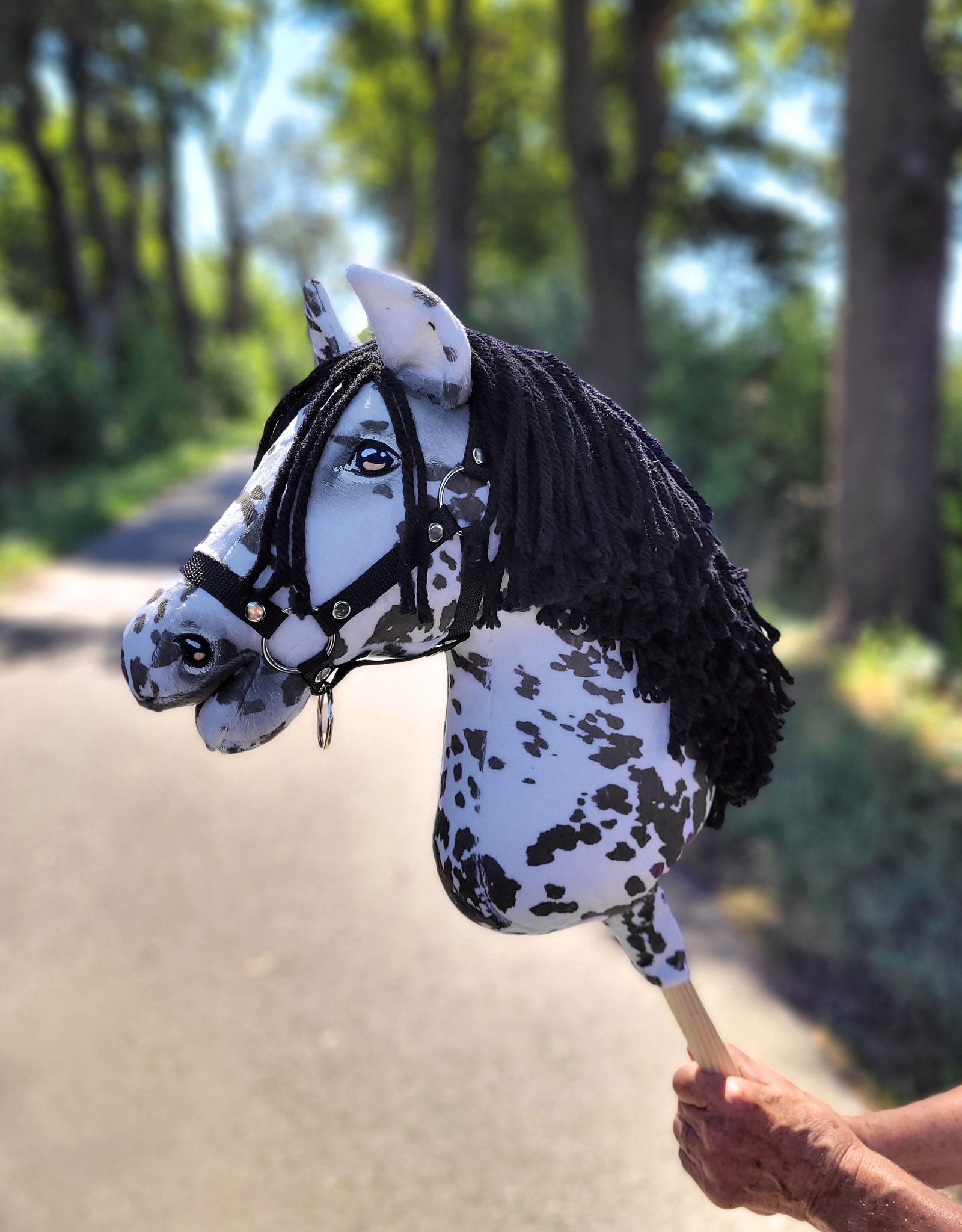 Super Hobby Horse Premium kepphobune A3 – leopard, must lakk - Pilt 8