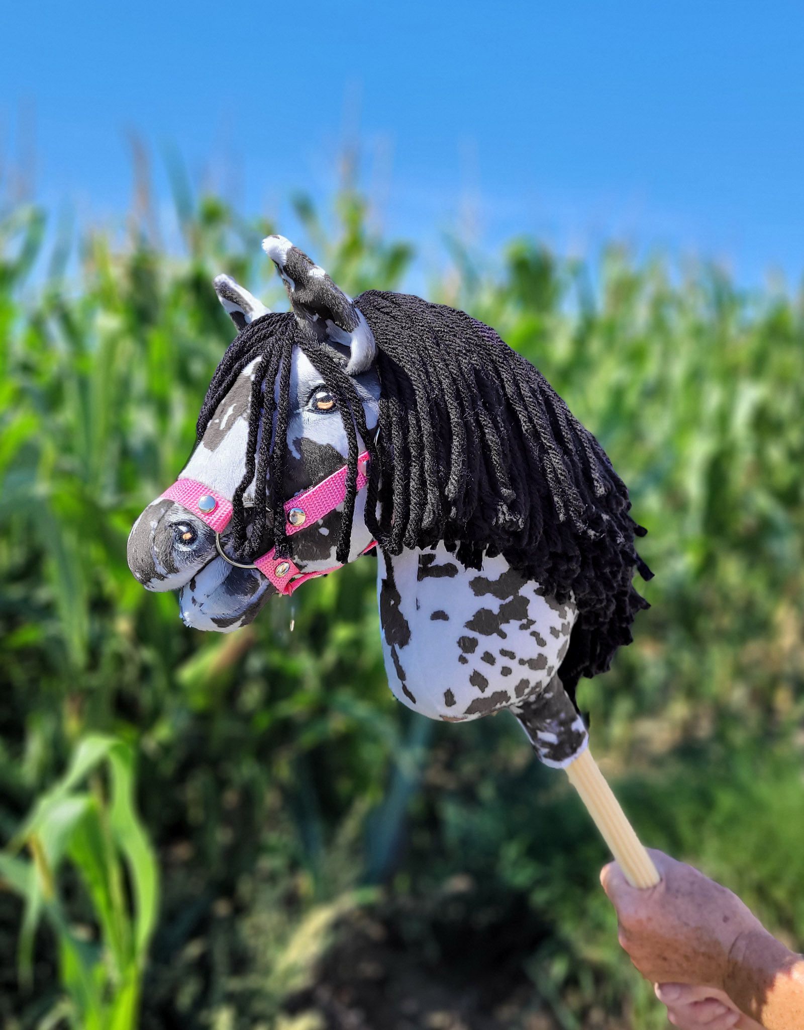 Super Hobby Horse Premium kepphobune A4 – leopard, must lakk - Pilt 6