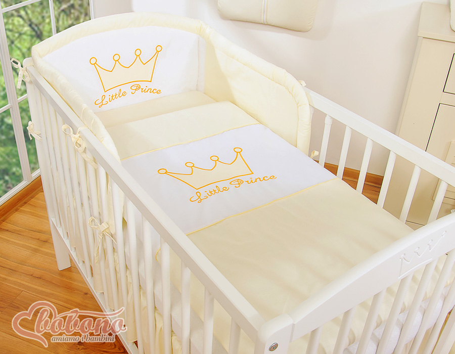 2-osaline voodipesukomplekt Little Prince/Princess, kreemikas - Pilt 2