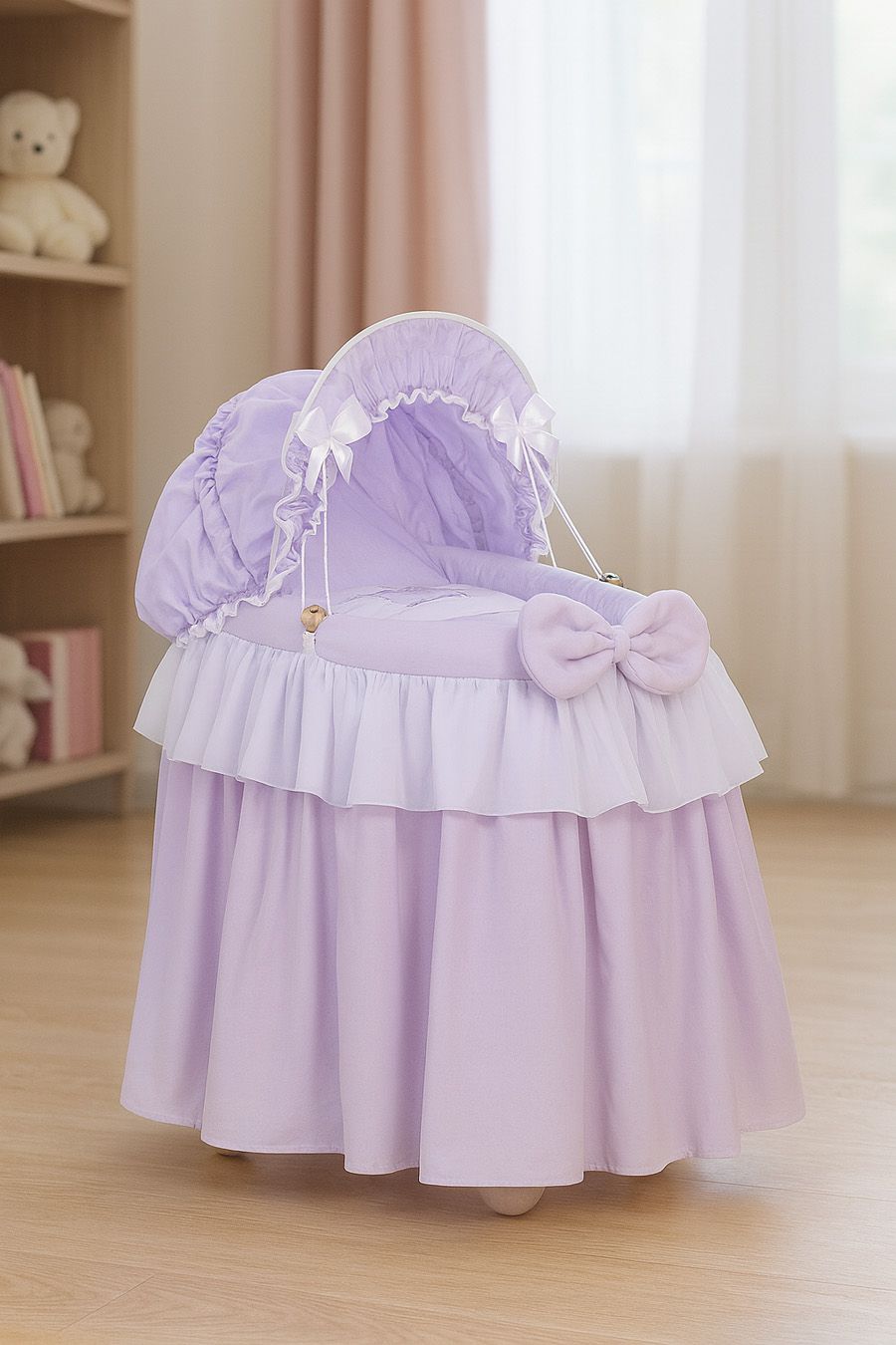 Punutud nukuhällkäru Little Princess, lilla - Pilt 6