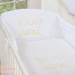 2-osaline voodipesukomplekt Little Prince/Princess, valge