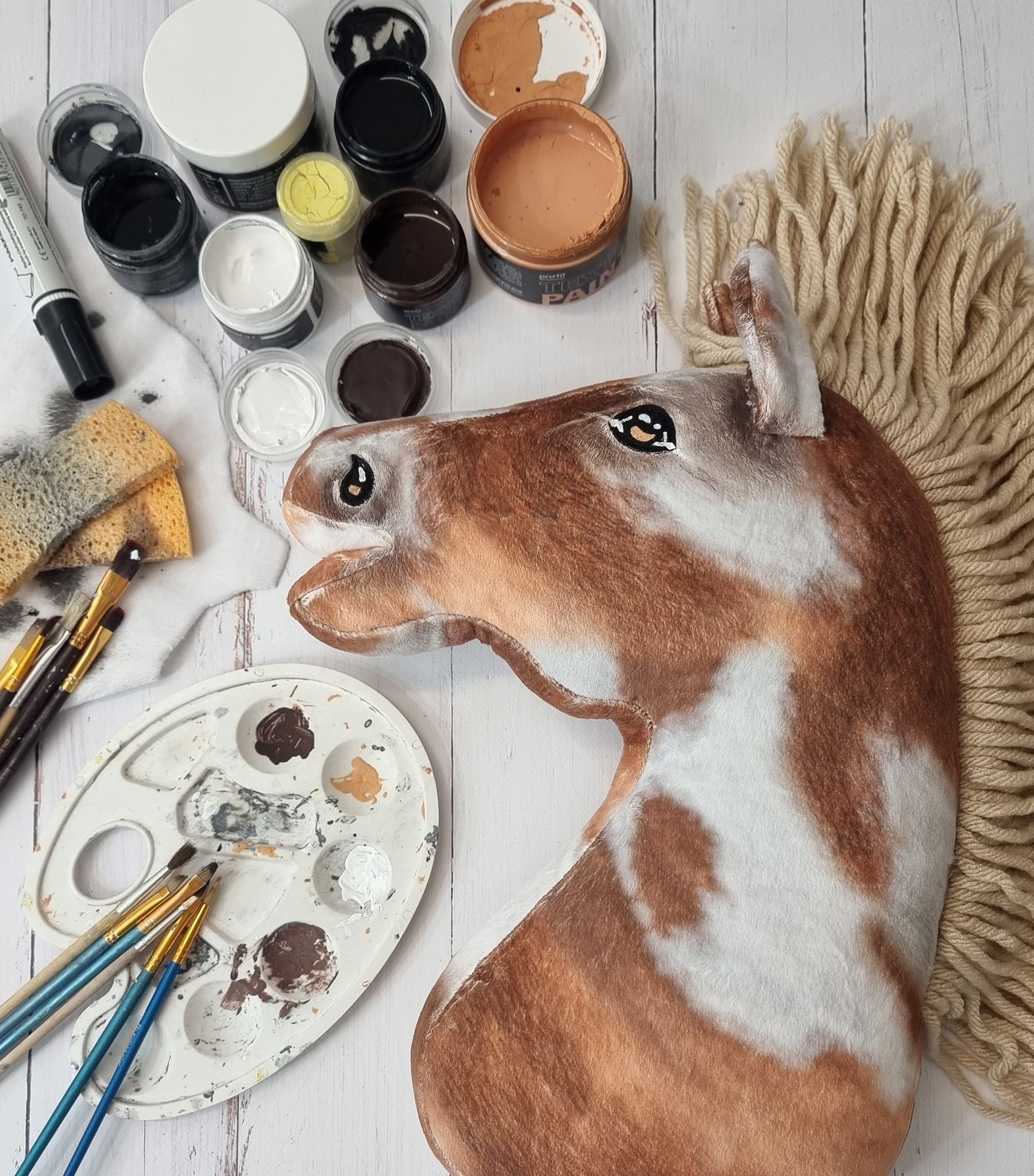 Super Hobby Horse Premium kepphobune A3 – tobiano, kõrb, beež lakk - Pilt 2