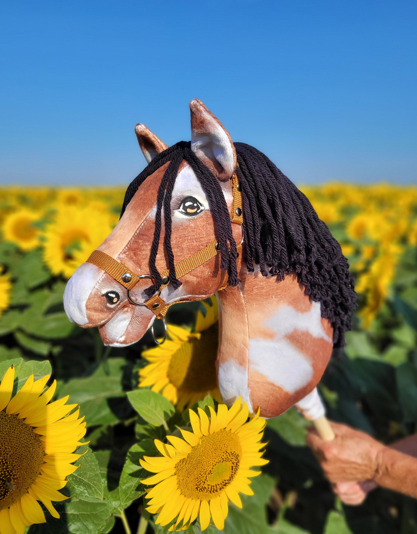 Super Hobby Horse Premium kepphobune A3 – tobiano, must lakk - Pilt 8
