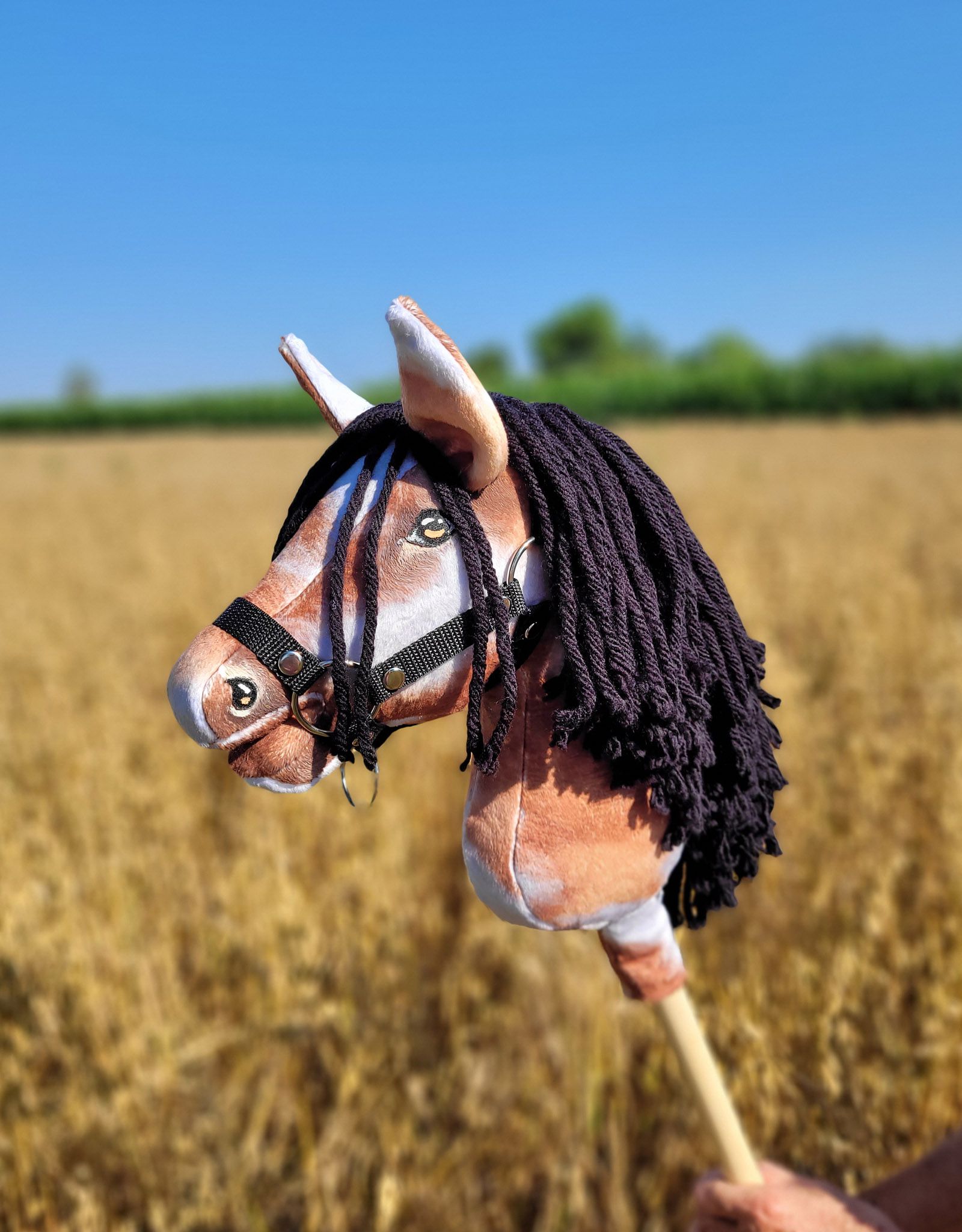 Super Hobby Horse Premium kepphobune A4 – tobiano kõrb, must lakk - Pilt 7