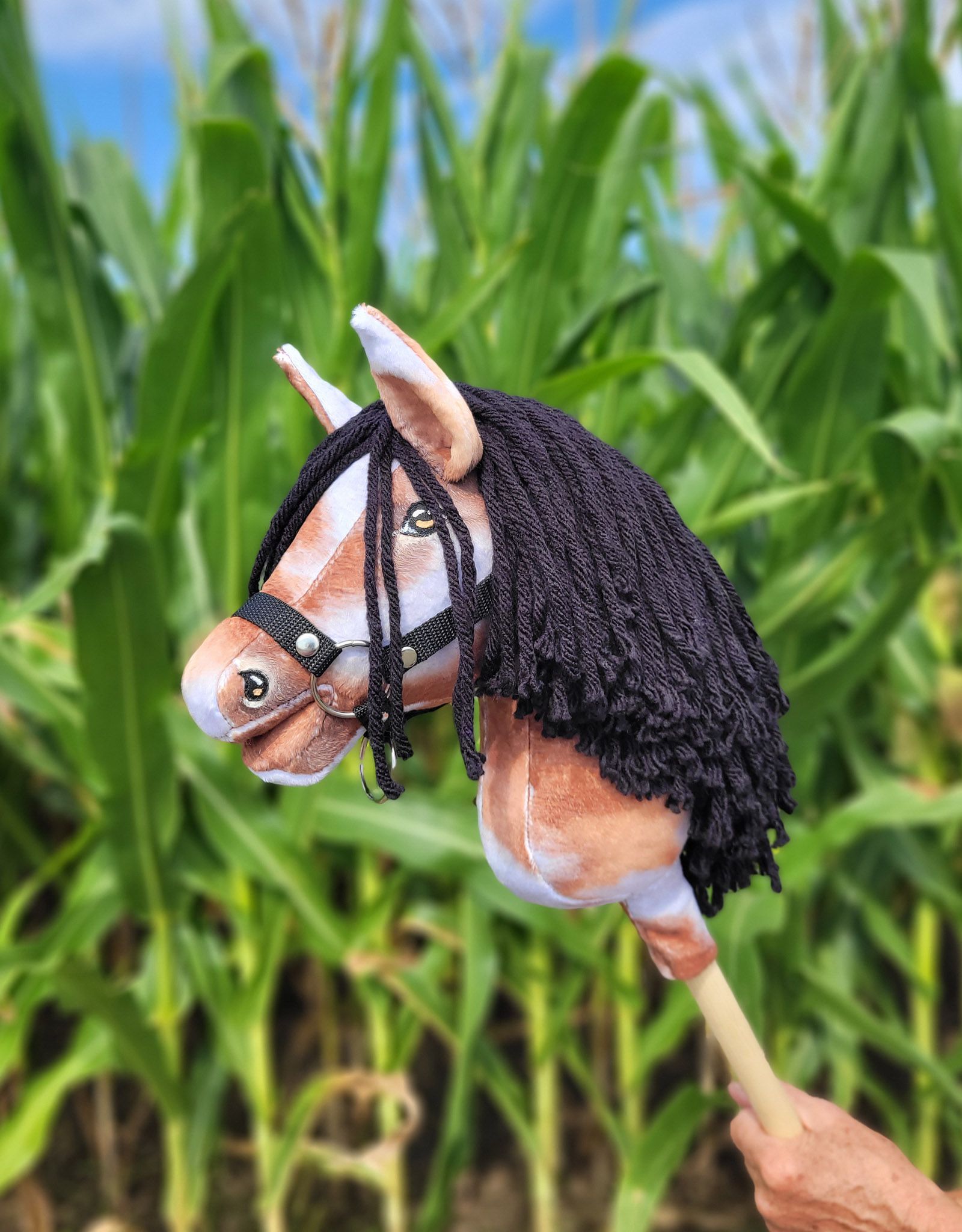 Super Hobby Horse Premium kepphobune A4 – tobiano kõrb, must lakk - Pilt 8