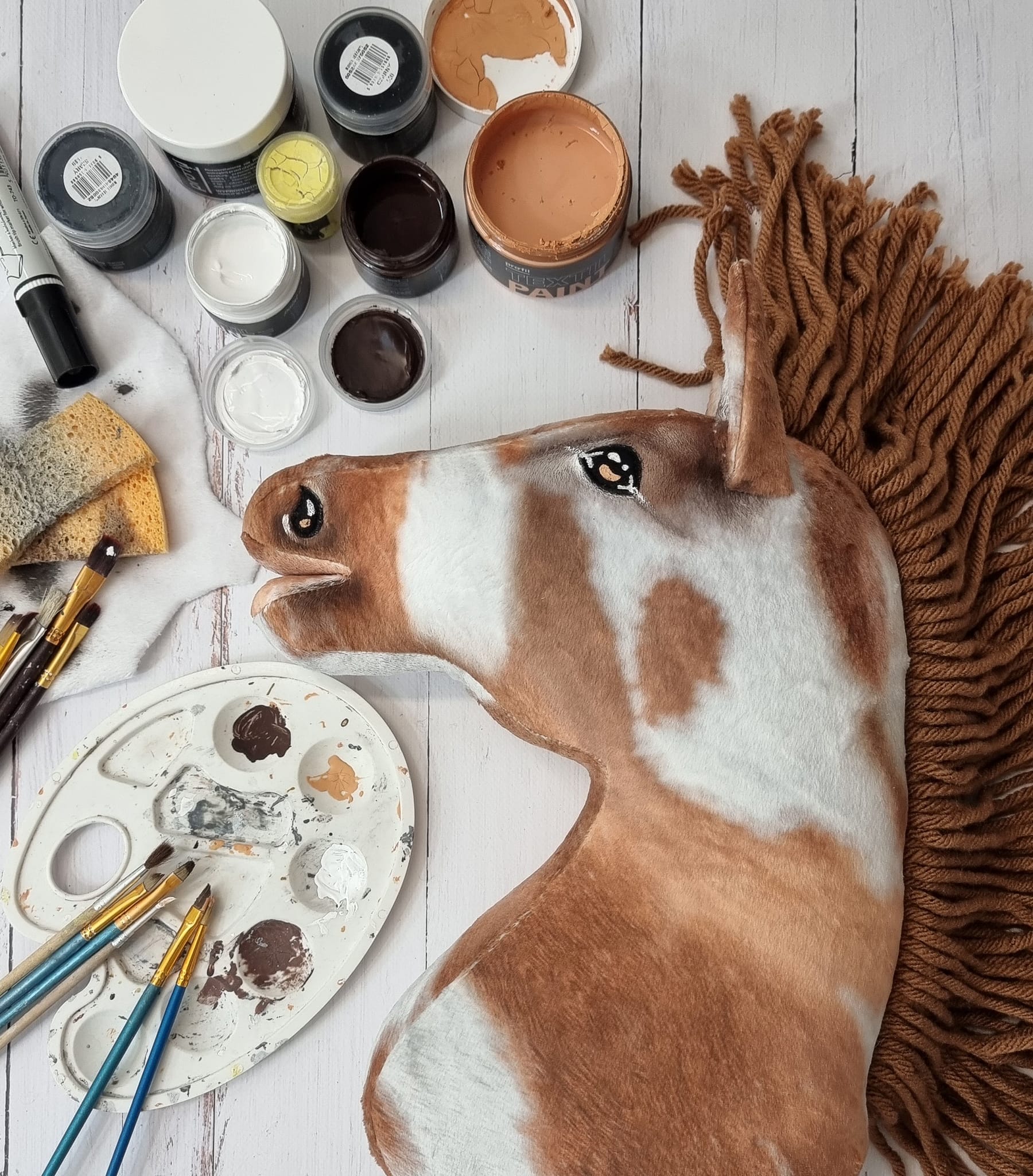 Super Hobby Horse Premium kepphobune A3 – tobiano, kõrb, pruun lakk - Pilt 2