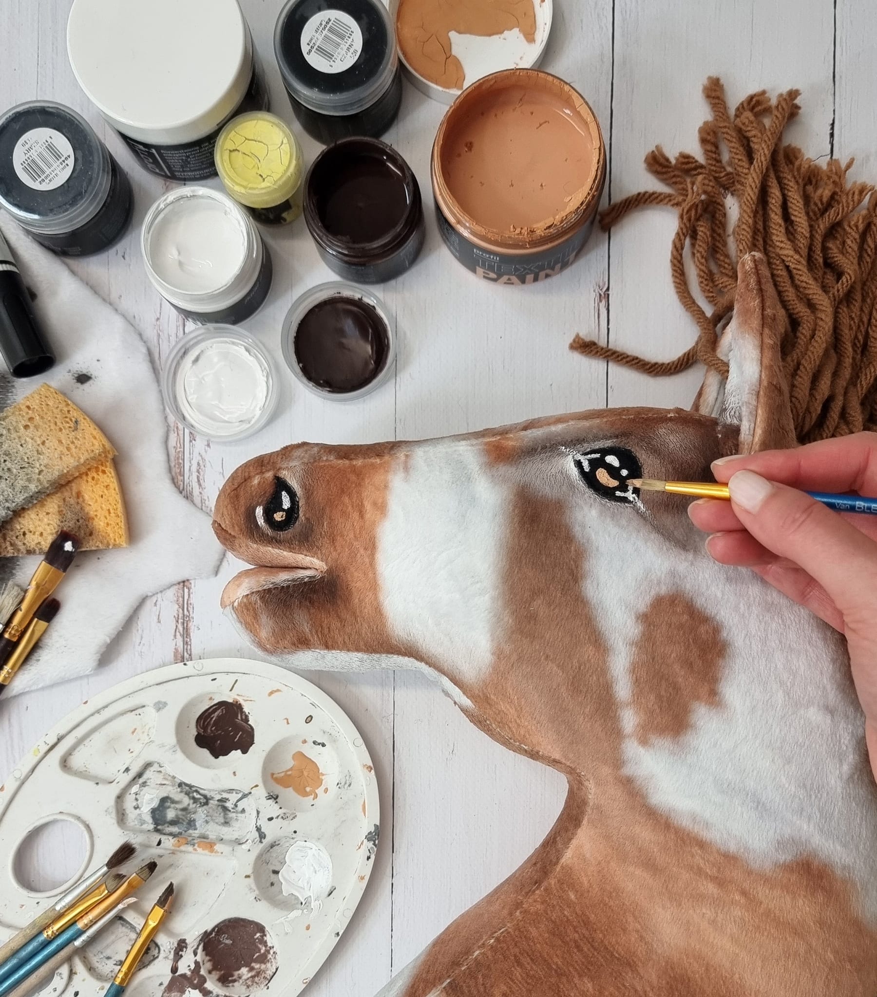 Super Hobby Horse Premium kepphobune A3 – tobiano, kõrb, pruun lakk - Pilt 3