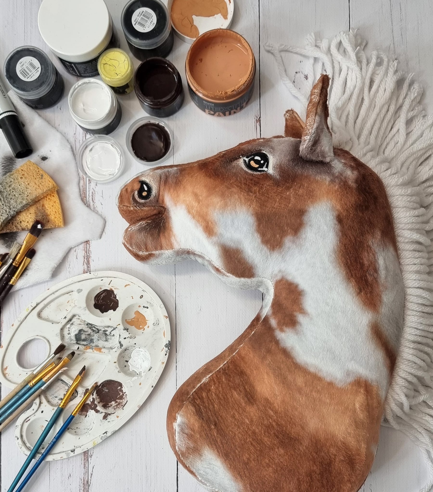 Super Hobby Horse Premium kepphobune A3 – tobiano kõrb, valge lakk - Pilt 2