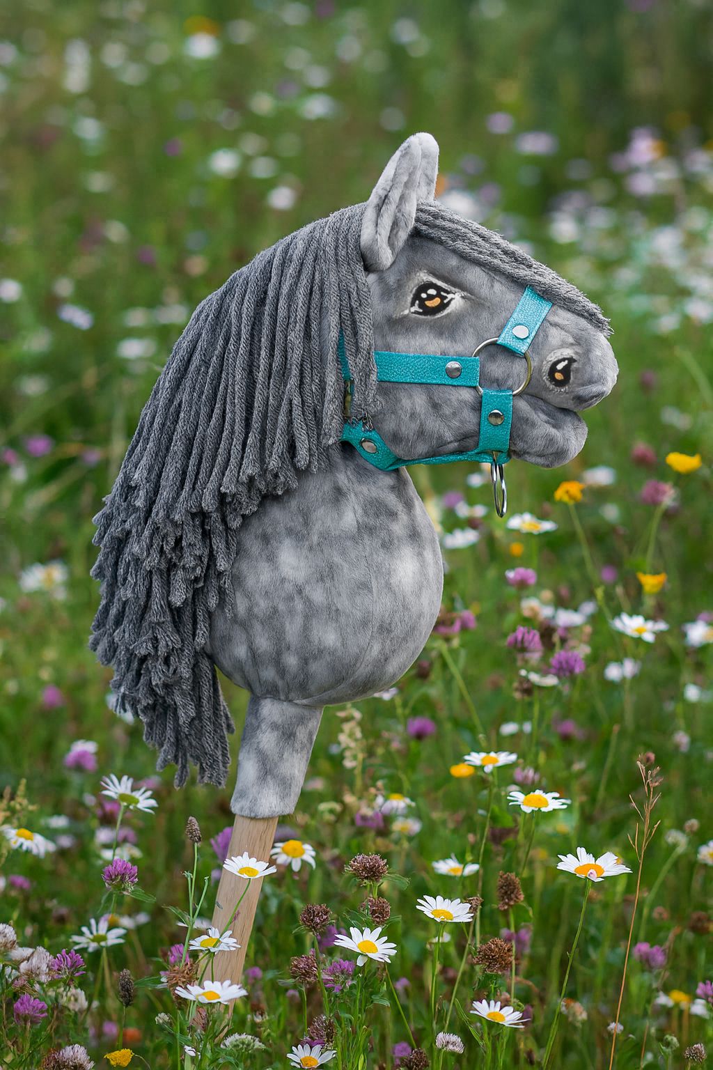 Super Hobby Horse Premium kepphobune A5 – täpiline hall, halli lakaga - Pilt 7