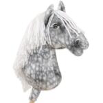 Super Hobby Horse Premium kepphobune A3 – täpiline hall, valge lakk