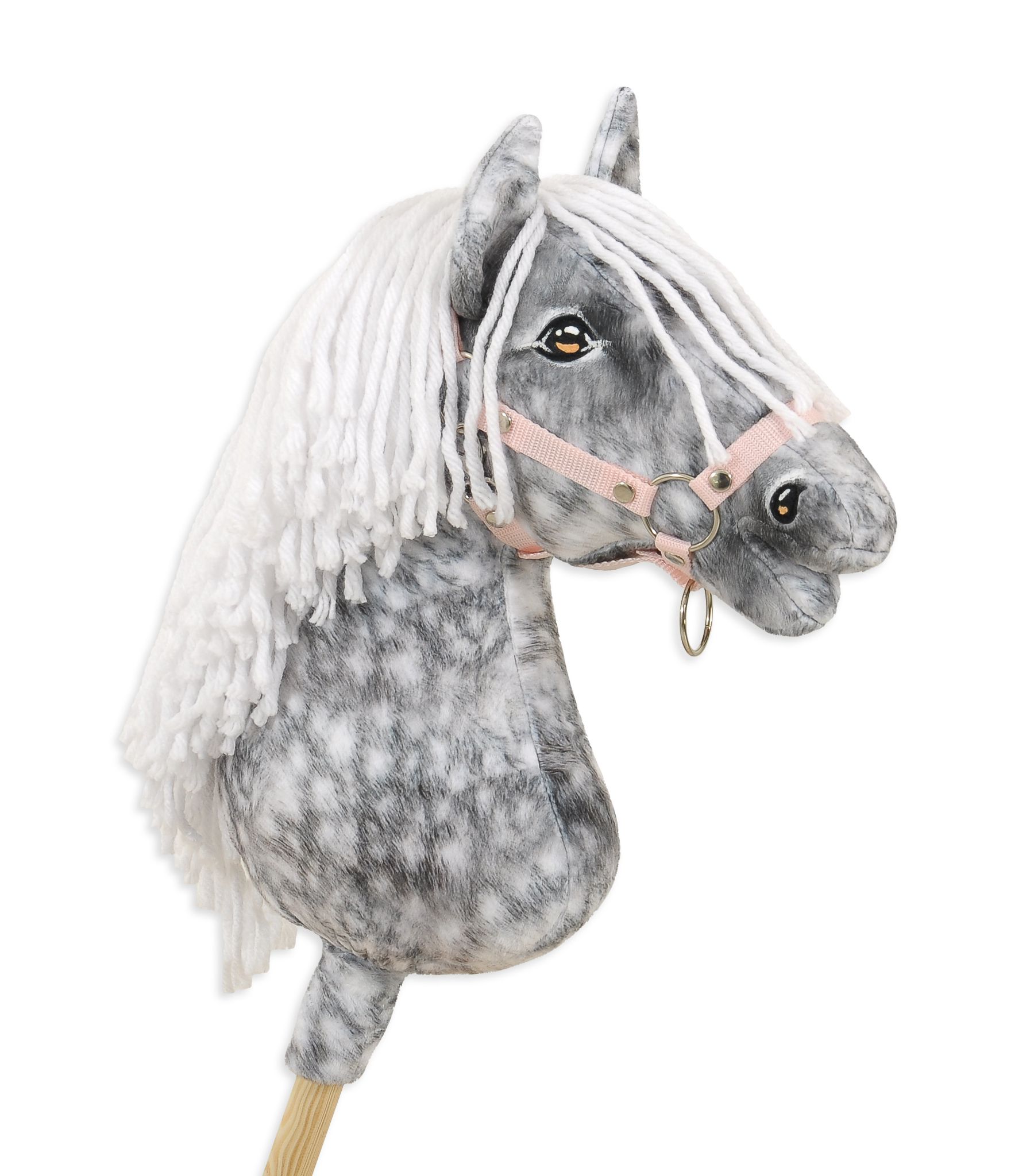Super Hobby Horse Premium kepphobune A3 – täpiline hall, valge lakk - Pilt 6