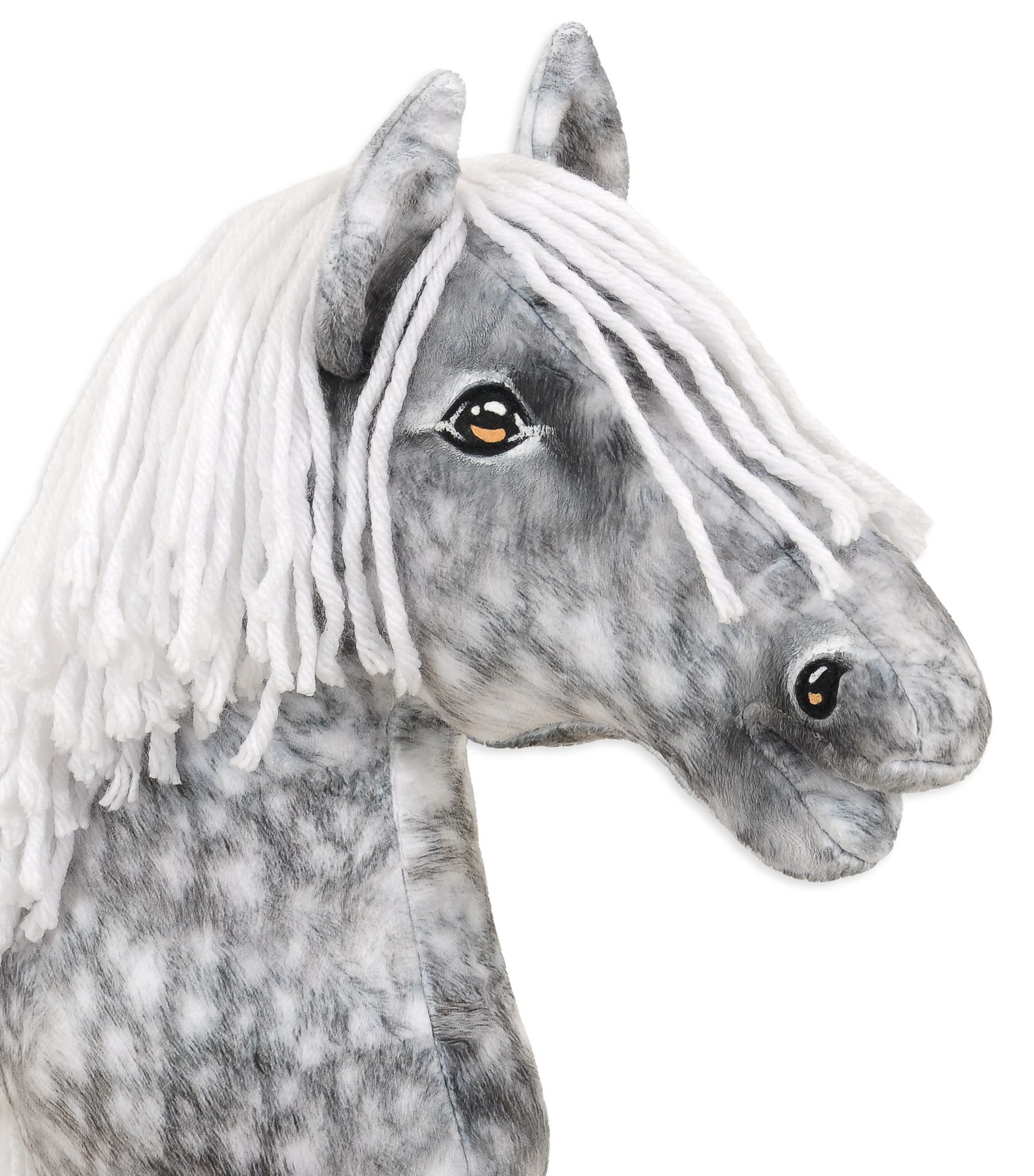 Super Hobby Horse Premium kepphobune A3 – täpiline hall, valge lakk - Pilt 7
