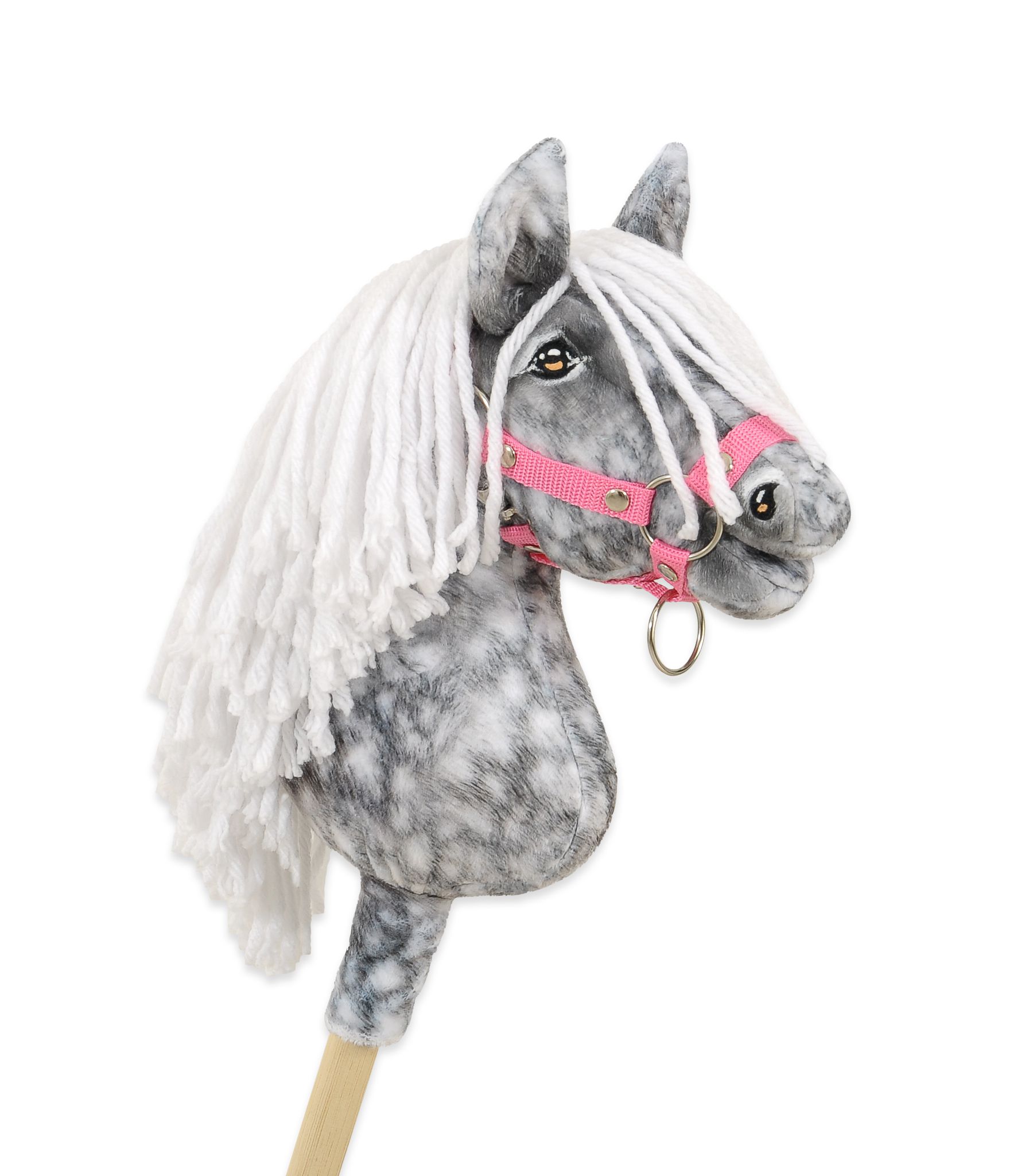 Super Hobby Horse Premium kepphobune A4 – täpiline hall, valge lakk - Pilt 3