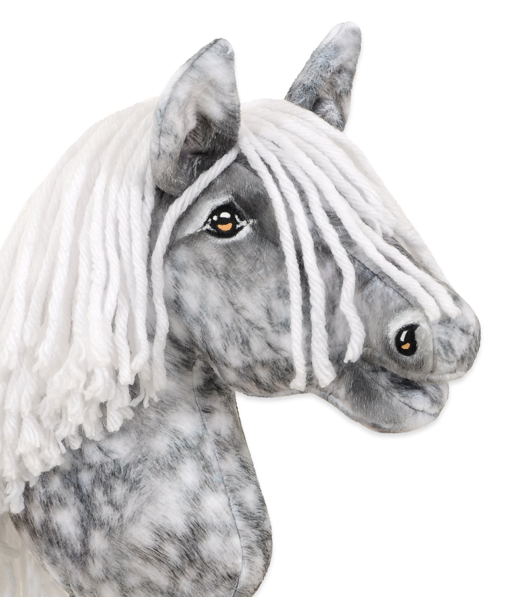 Super Hobby Horse Premium kepphobune A4 – täpiline hall, valge lakk - Pilt 5