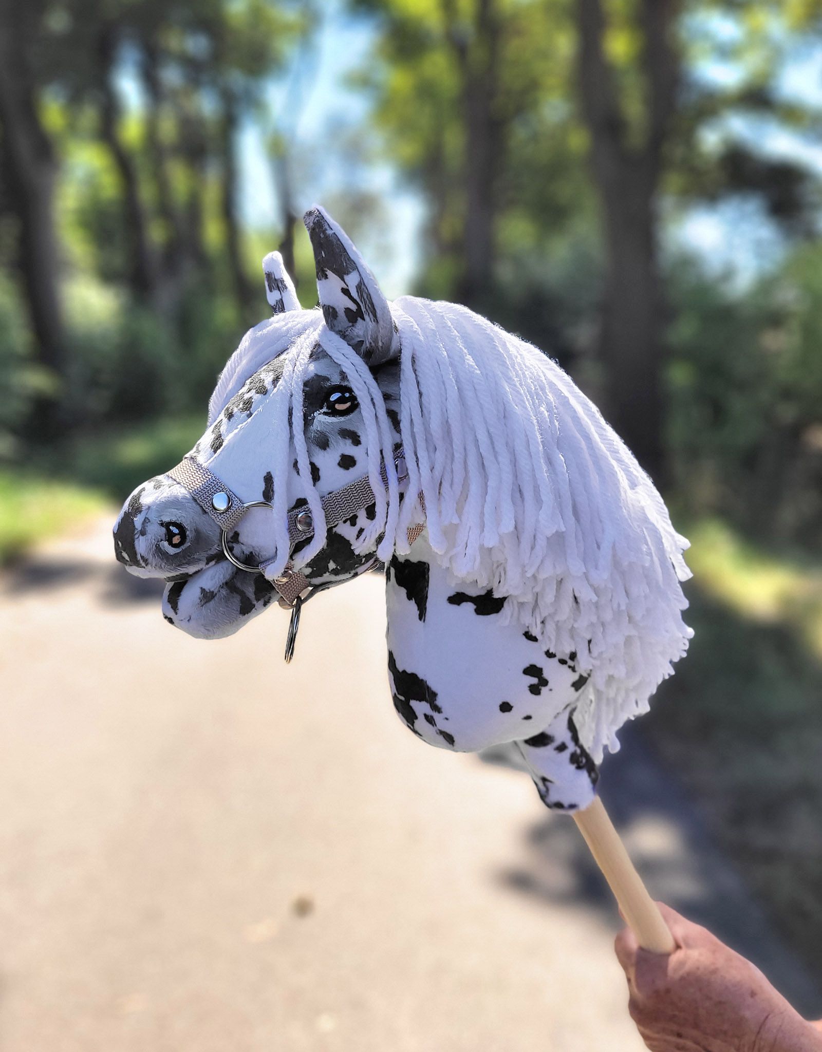 Super Hobby Horse Premium kepphobune A4 – leopard, valge lakk - Pilt 8