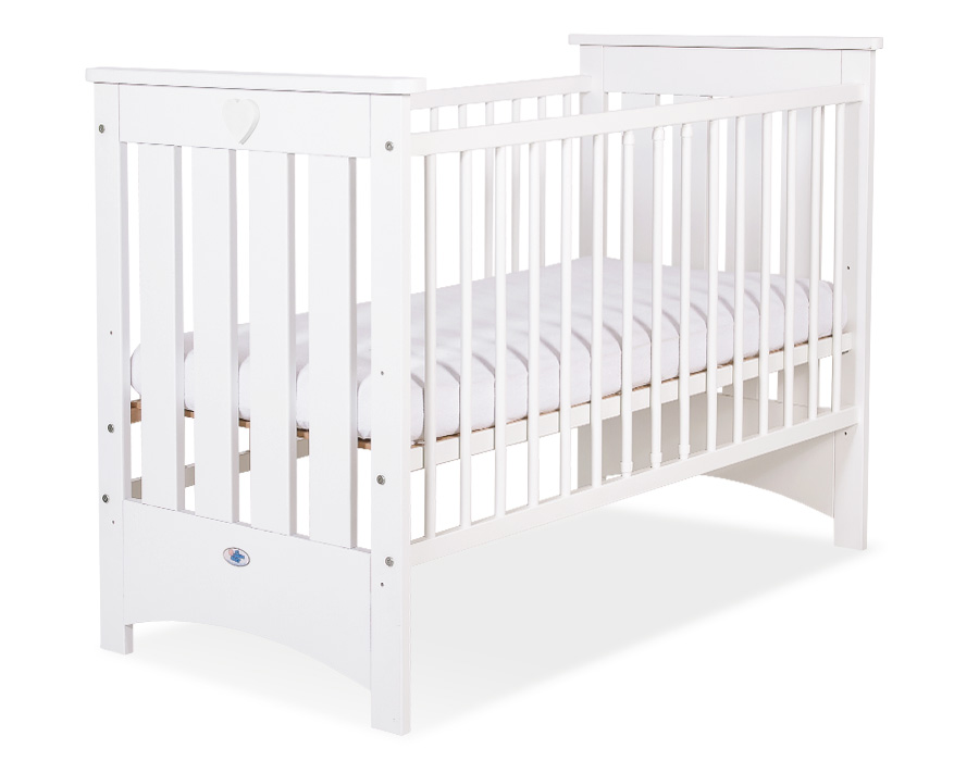 Puidust beebivoodi Lorenzo III 120 × 60 cm, valge - Pilt 2