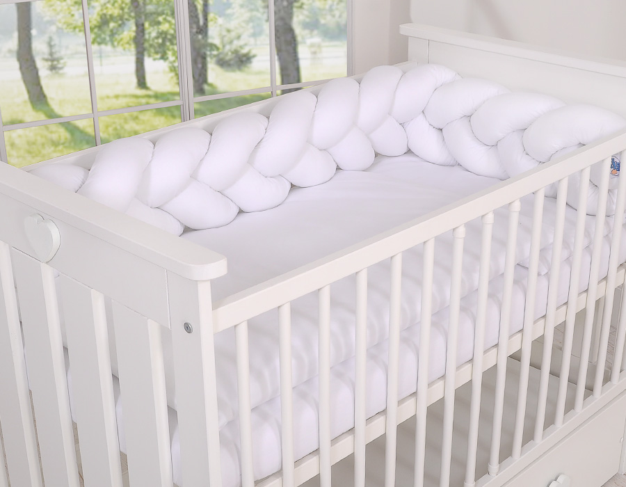 Puidust beebivoodi Lorenzo III 120 × 60 cm, valge - Pilt 5