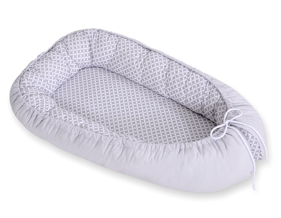 Kahepoolne beebipesa BOBONO Premium Cocoon rosetimustriga - Pilt 3