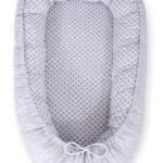 Kahepoolne beebipesa BOBONO Premium Cocoon rosetimustriga