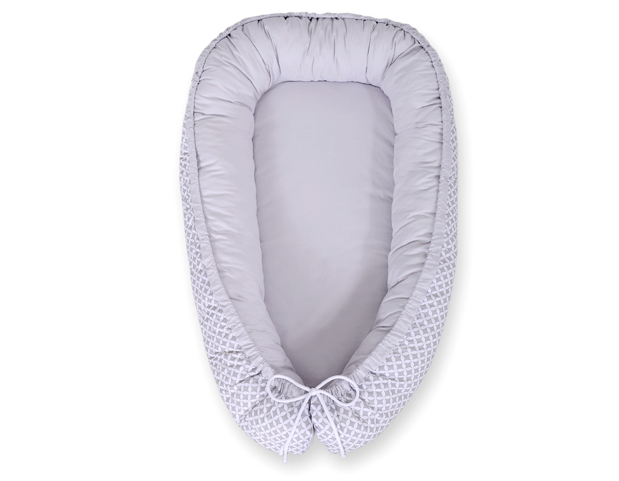 Kahepoolne beebipesa BOBONO Premium Cocoon rosetimustriga - Pilt 5