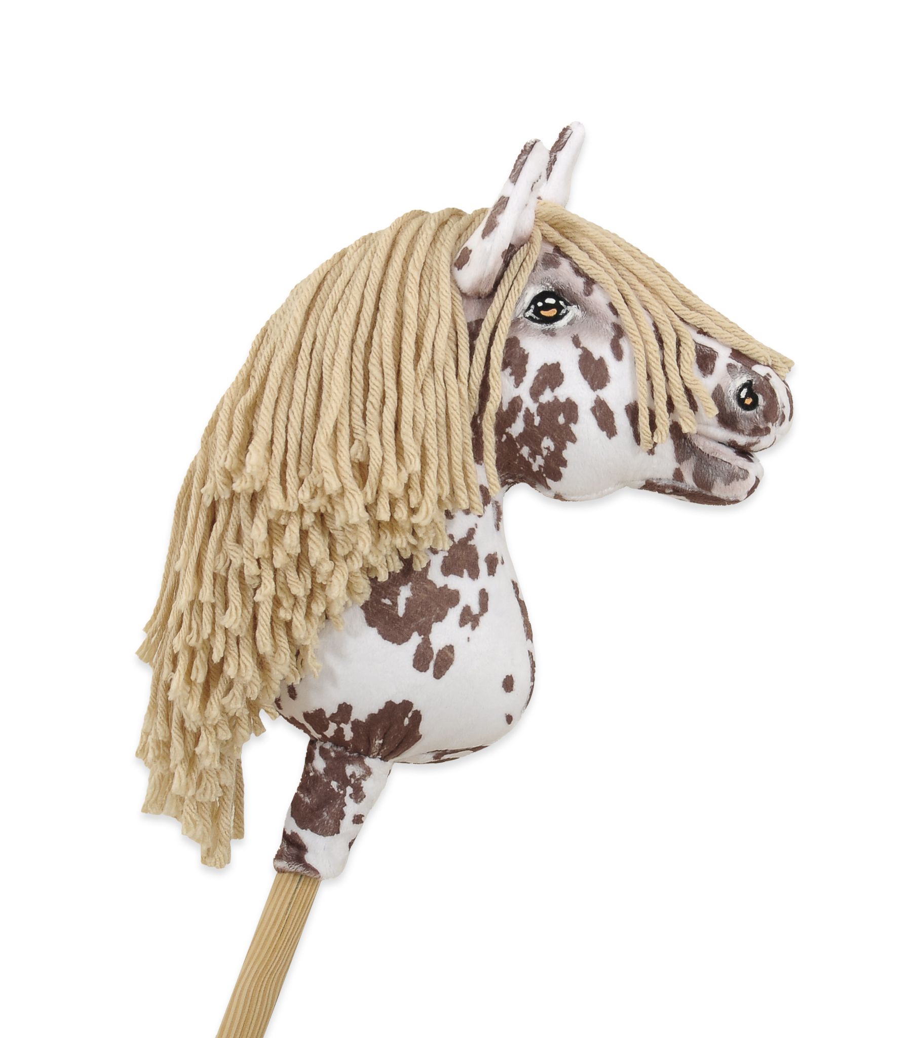 Super Hobby Horse Premium kepphobune A4 – pruun leopard, beež lakk