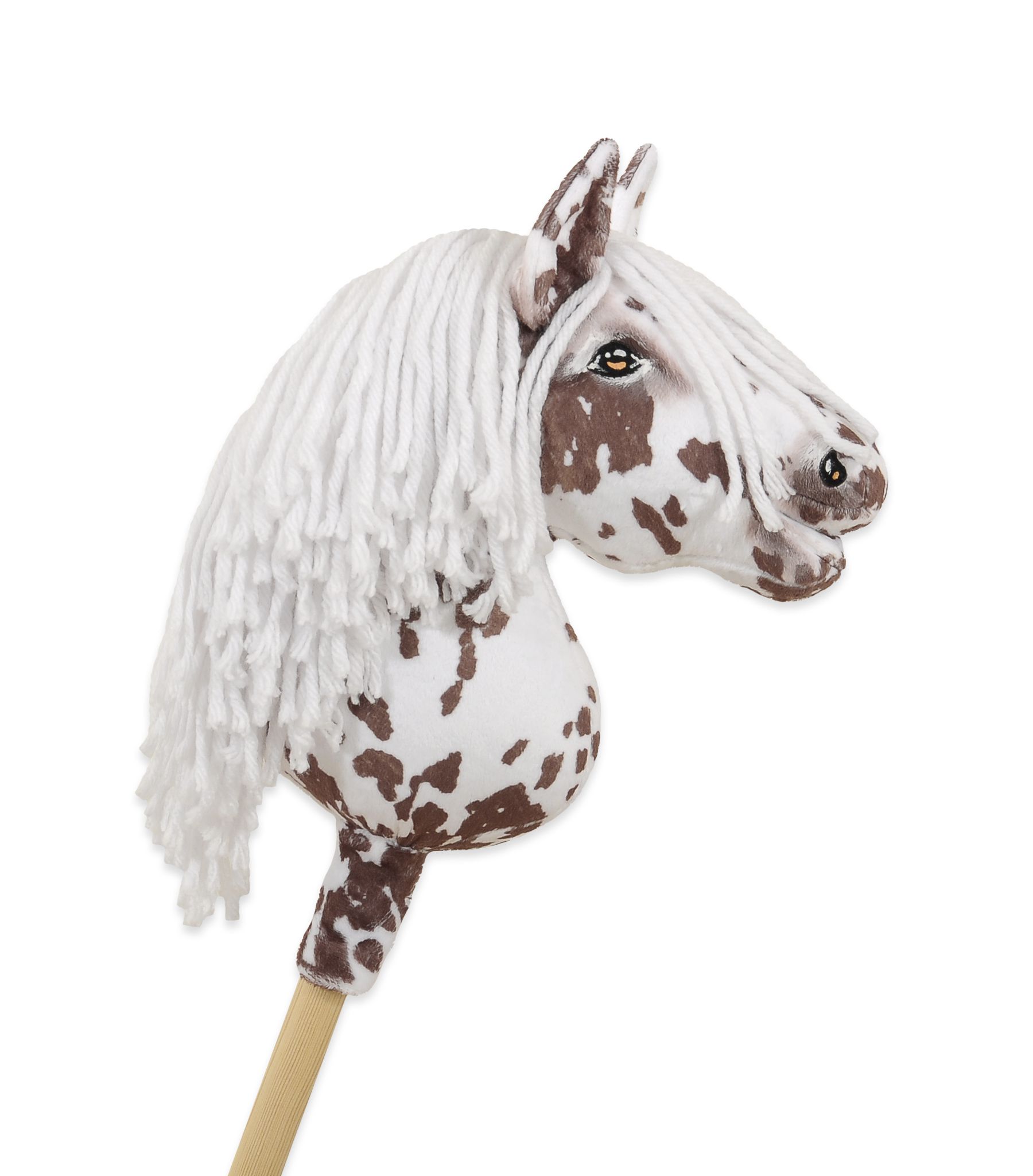 Super Hobby Horse Premium kepphobune A4 – pruun leopard, valge lakk