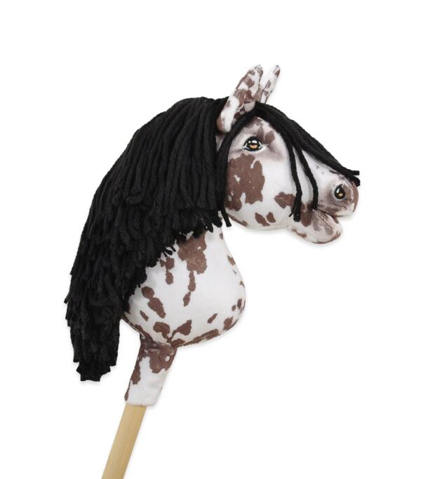 Super Hobby Horse Premium kepphobune A4 – leopard, must lakk