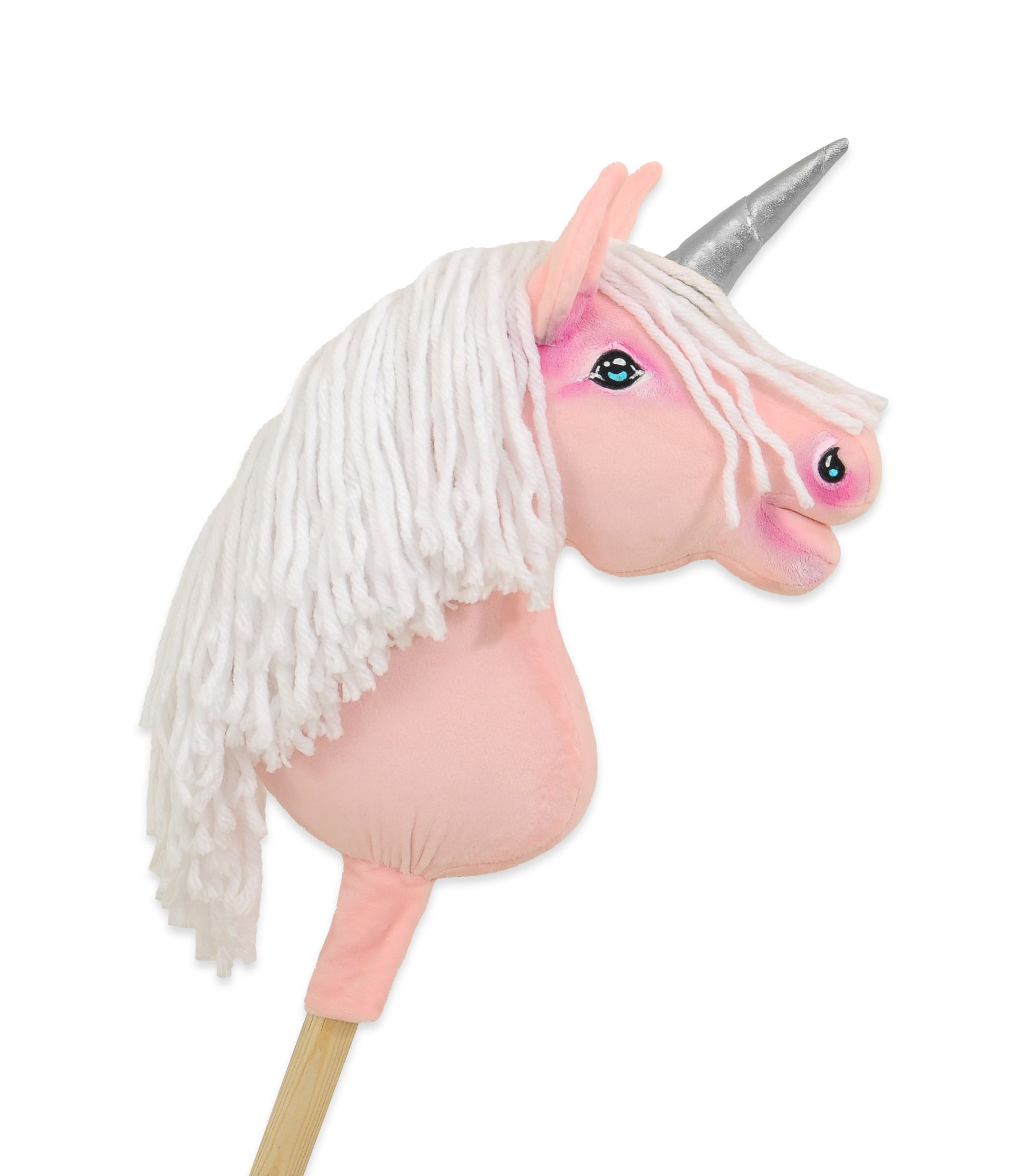 Super Hobby Horse ükssarvik A4 – roosa, valge lakk, hõbedane sarv