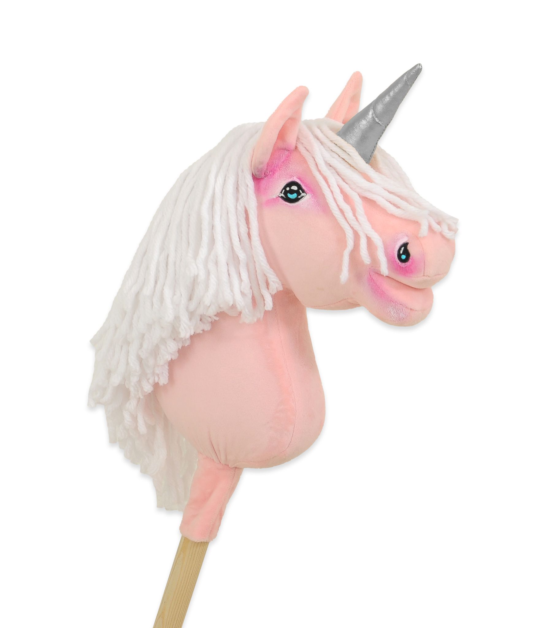 Super Hobby Horse ükssarvik A4 – roosa, valge lakk, hõbedane sarv - Pilt 4