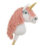 Super Hobby Horse ükssarvik A4 – valge, pastellroosa lakk, kuldne sarv