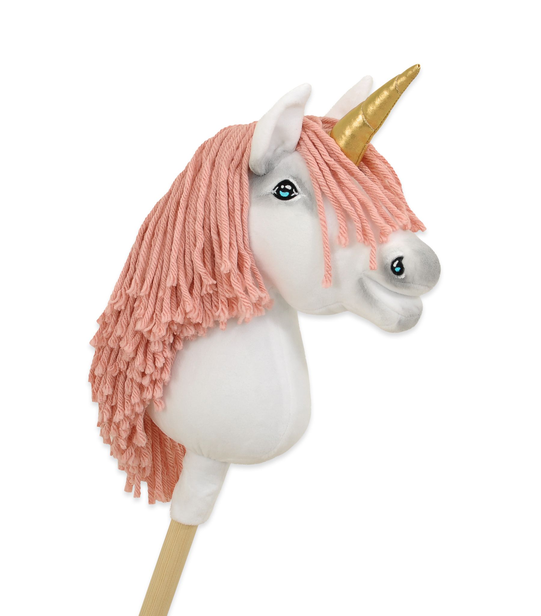 Super Hobby Horse ükssarvik A4 – valge, pastellroosa lakk, kuldne sarv - Pilt 4