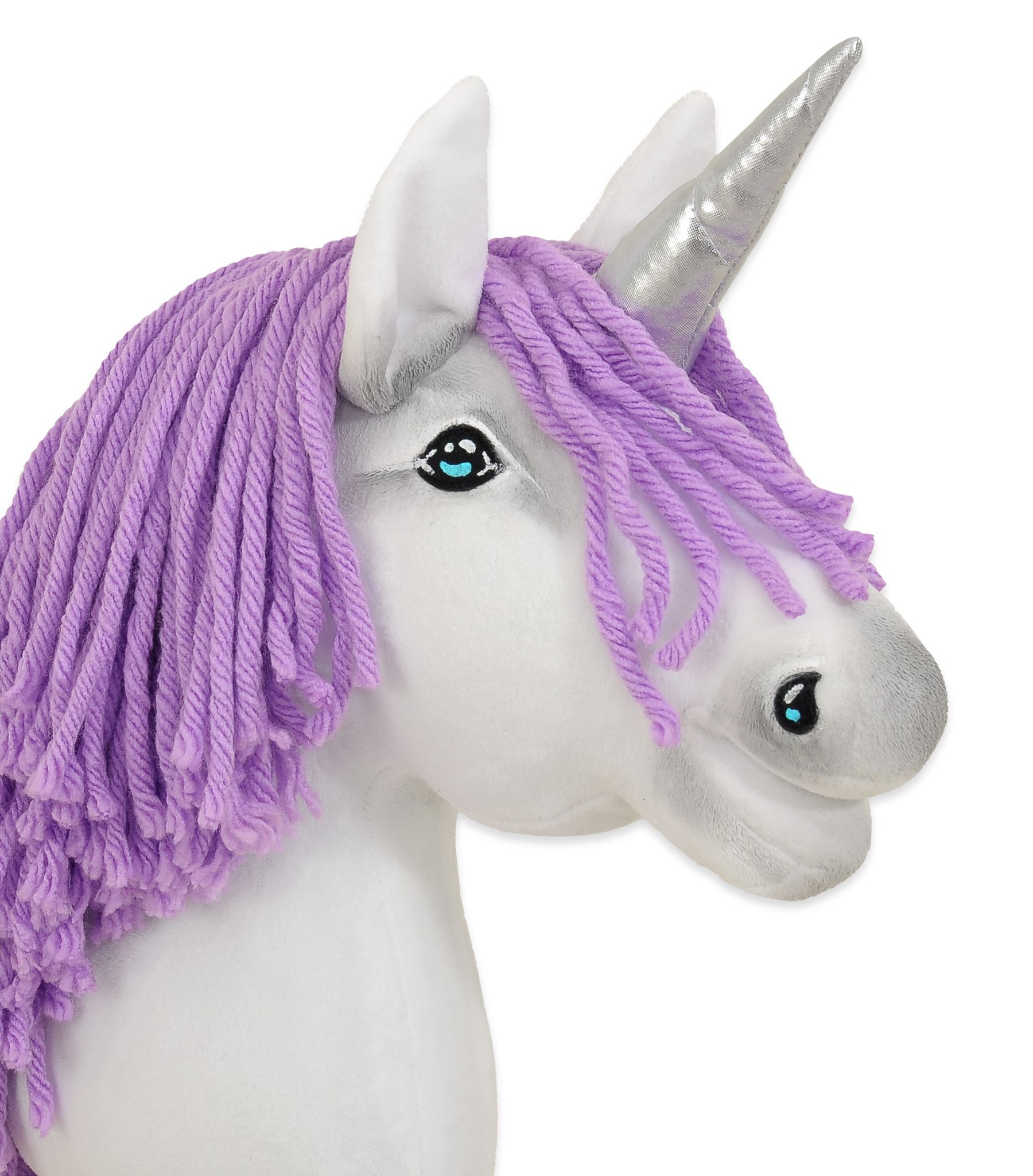 Super Hobby Horse ükssarvik A4 kepphobune – valge, lilla lakk - Pilt 5