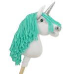 Super Hobby Horse ükssarvik A4 – valge, mündirohelise lakaga