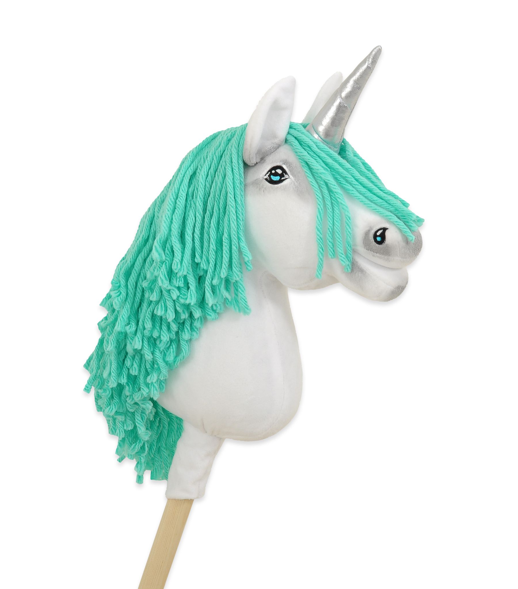 Super Hobby Horse ükssarvik A4 – valge, mündirohelise lakaga - Pilt 4