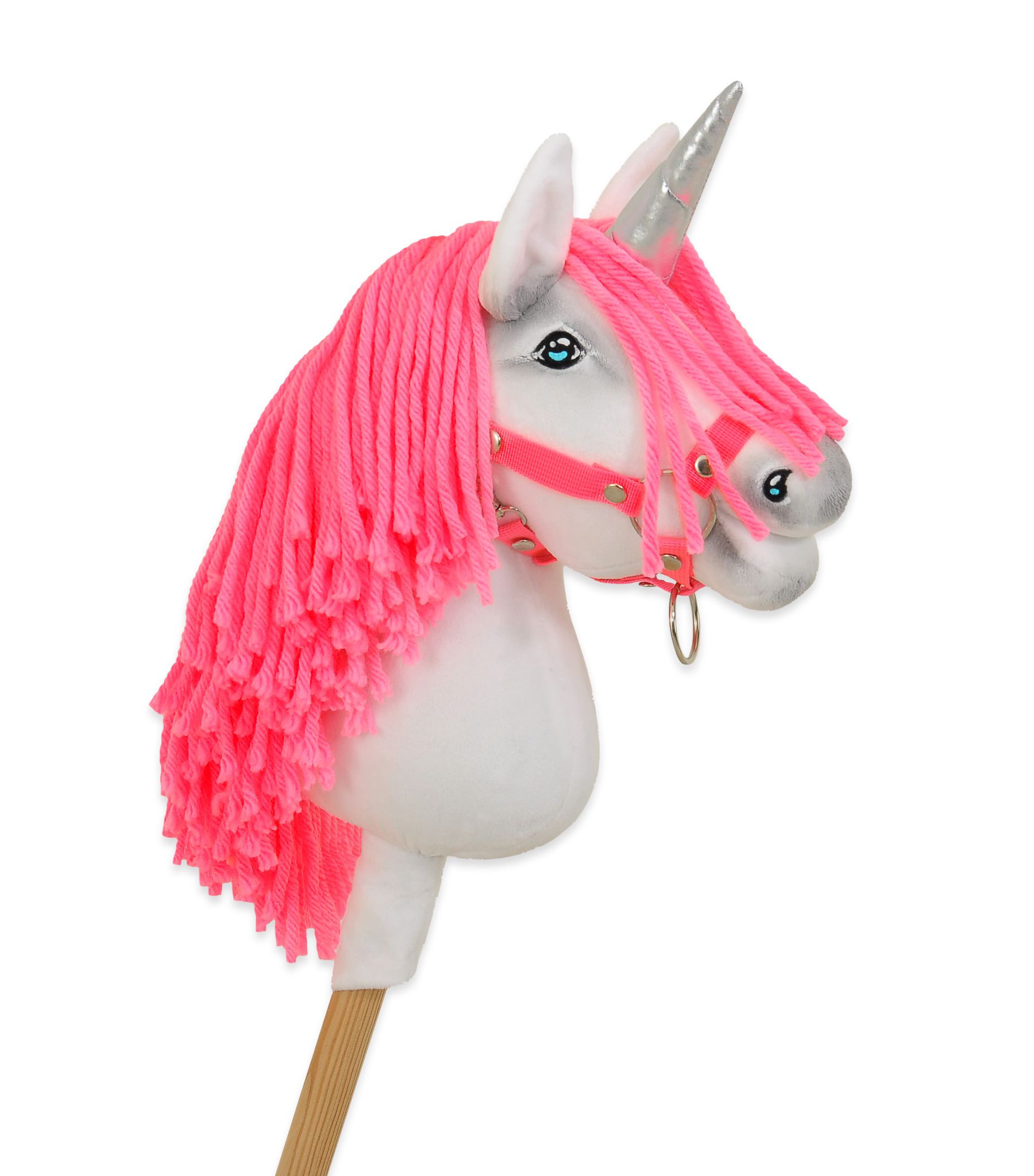 Super Hobby Horse ükssarvik A4 – valge, neoonroosa lakk, hõbedane sarv - Pilt 3