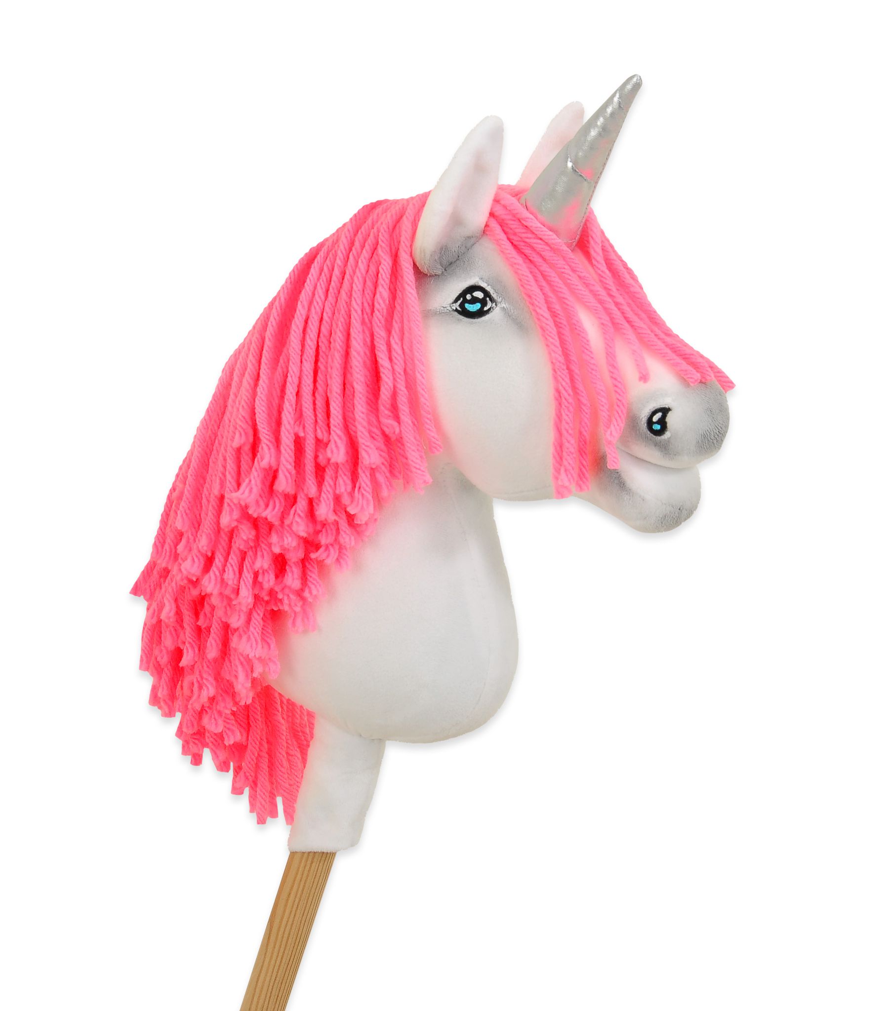 Super Hobby Horse ükssarvik A4 – valge, neoonroosa lakk, hõbedane sarv - Pilt 4