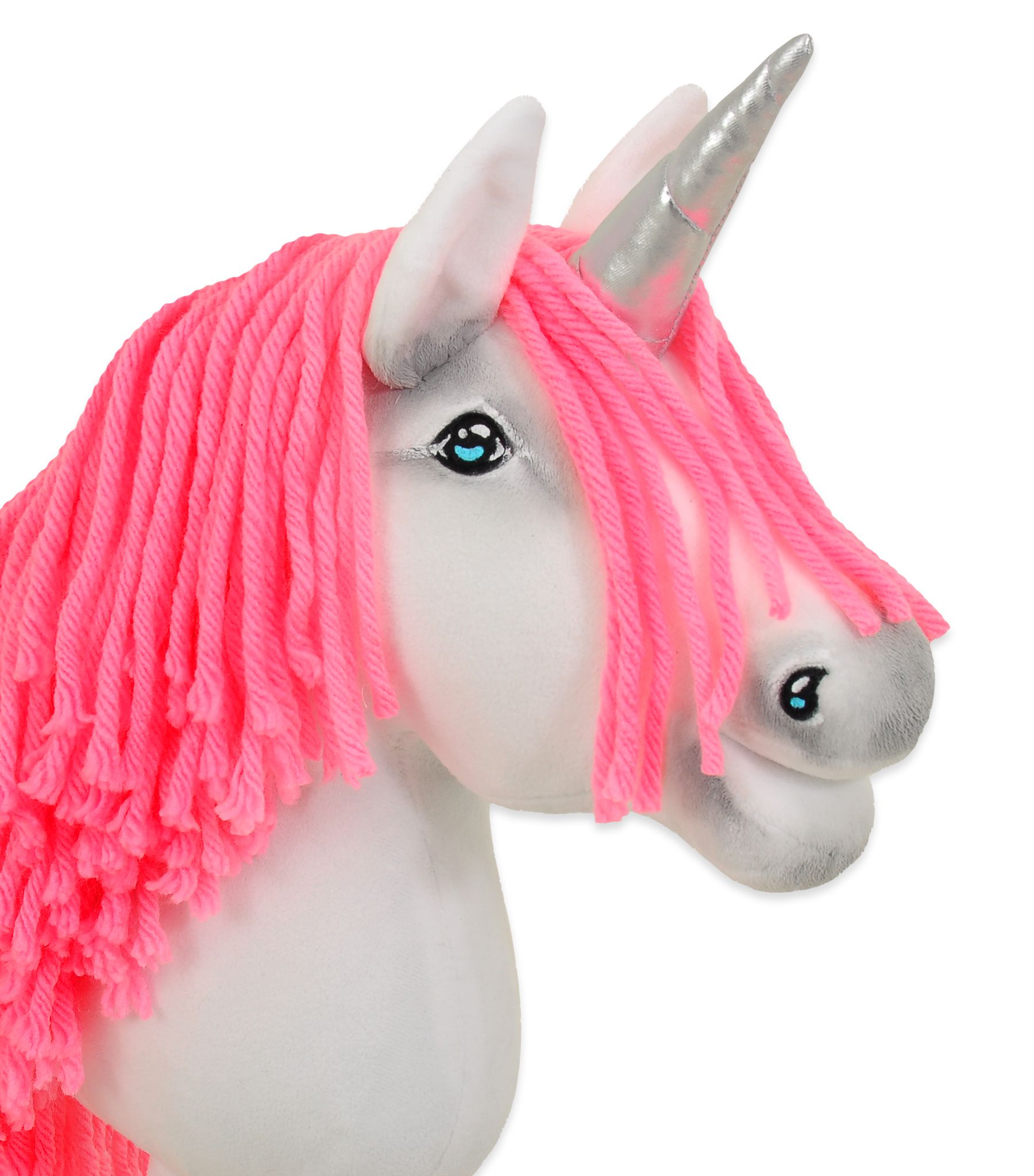 Super Hobby Horse ükssarvik A4 – valge, neoonroosa lakk, hõbedane sarv - Pilt 5