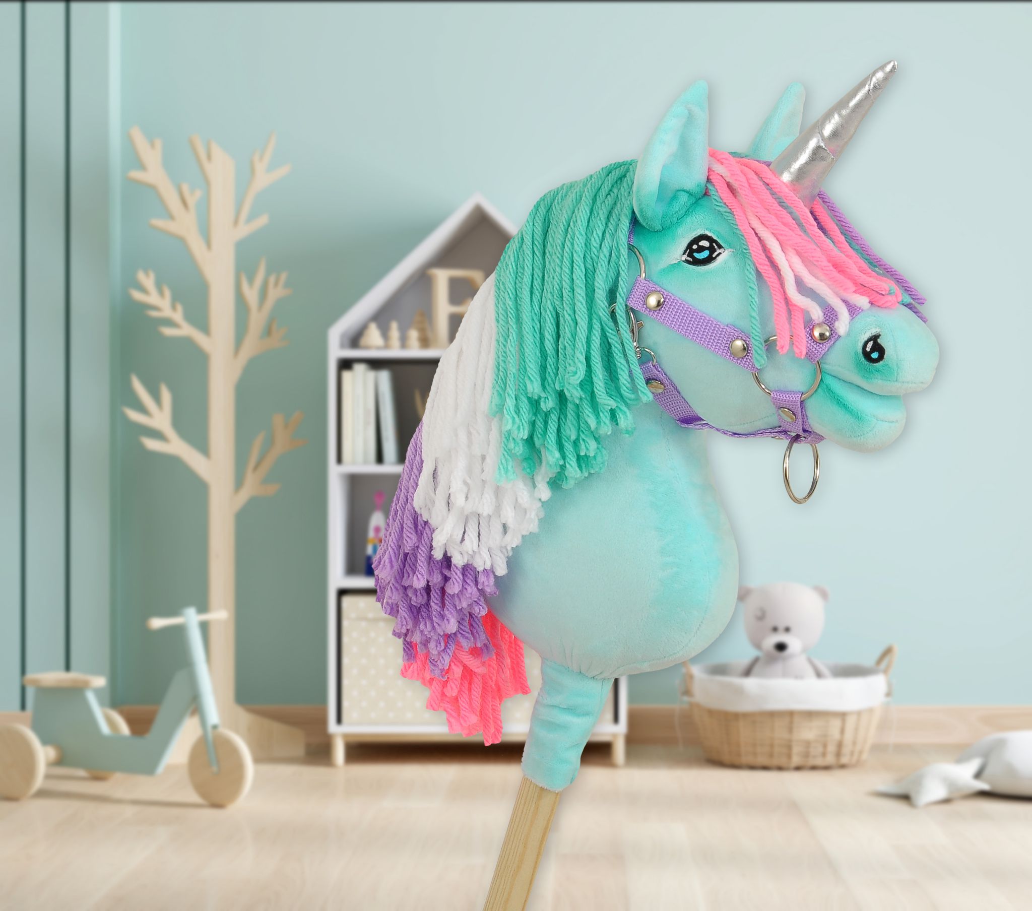 Super Hobby Horse ükssarvik A4 – mündiroheline - Pilt 6