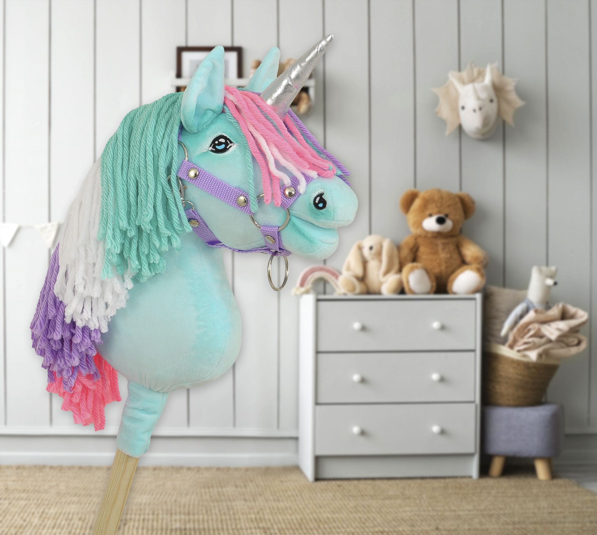 Super Hobby Horse ükssarvik A4 – mündiroheline - Pilt 7
