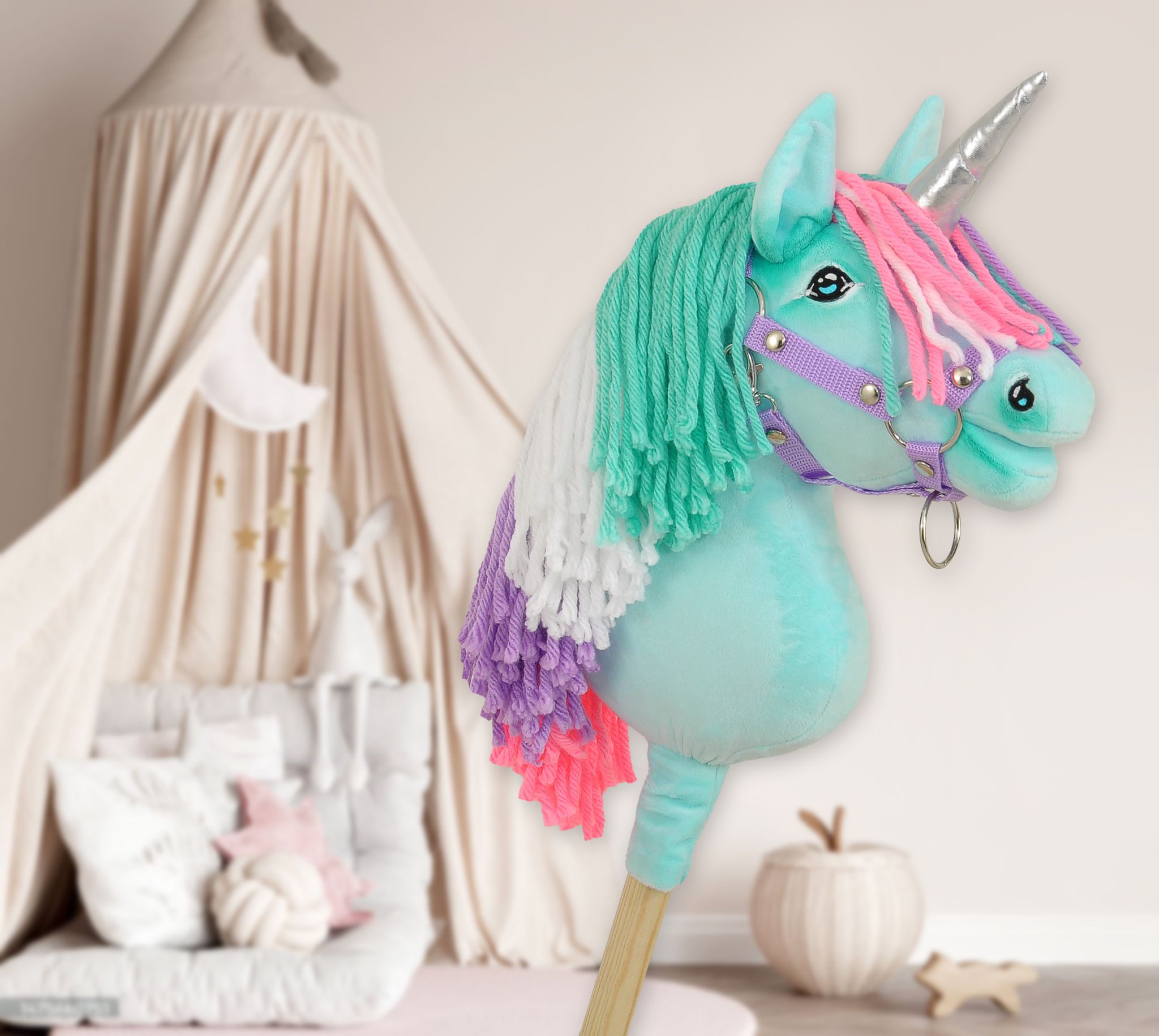 Super Hobby Horse ükssarvik A4 – mündiroheline - Pilt 8