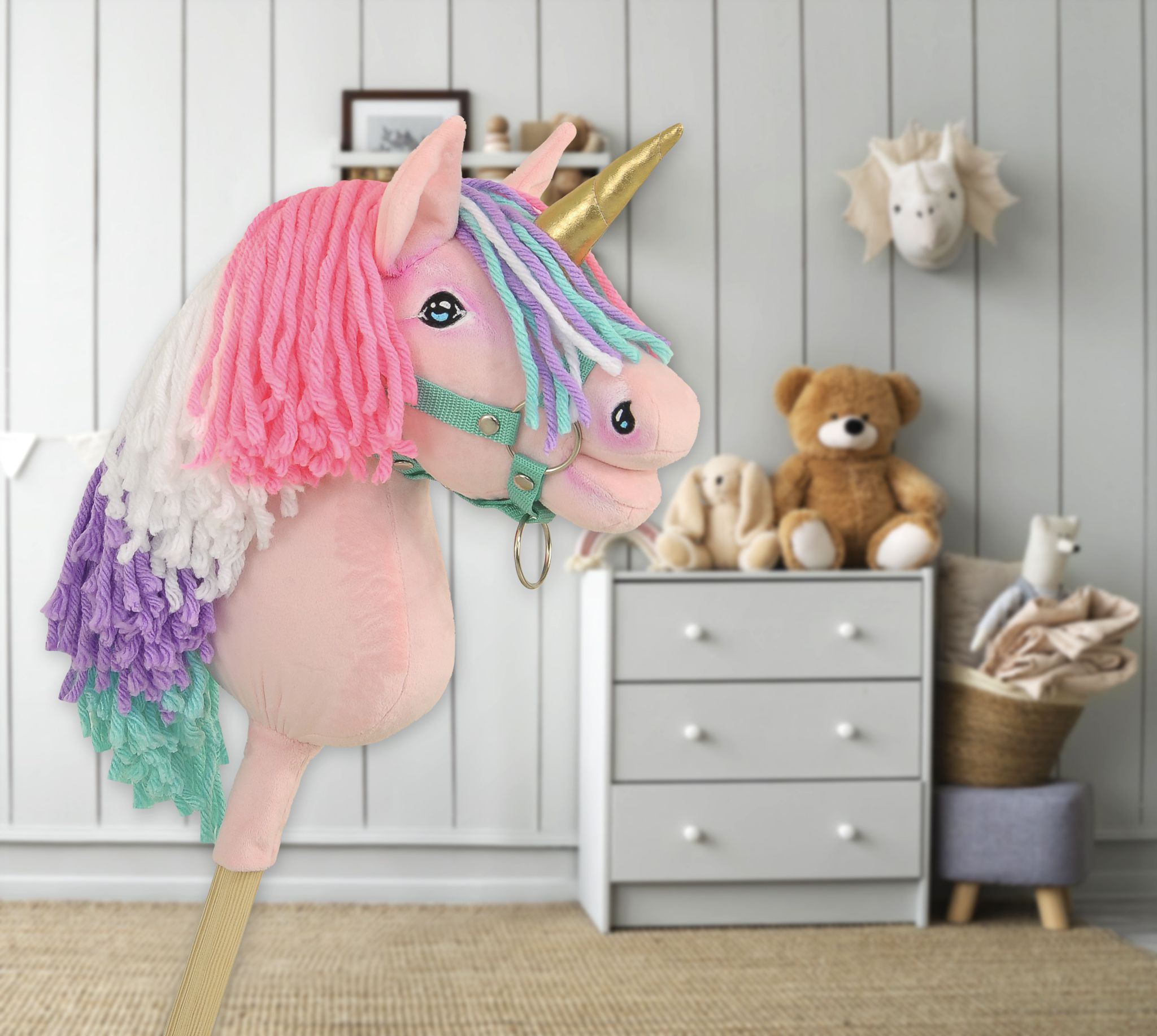 Super Hobby Horse ükssarvik A4 – roosa - Pilt 7