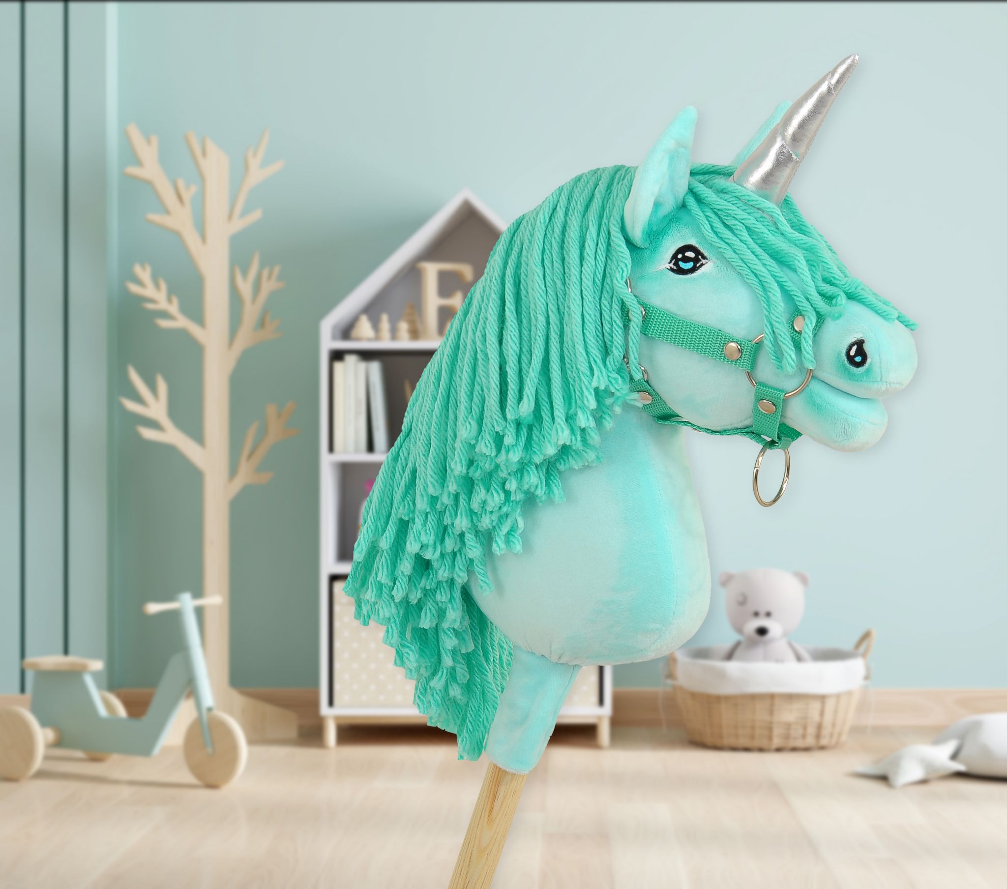 Super Hobby Horse ükssarvik A4 – mündiroheline - Pilt 6
