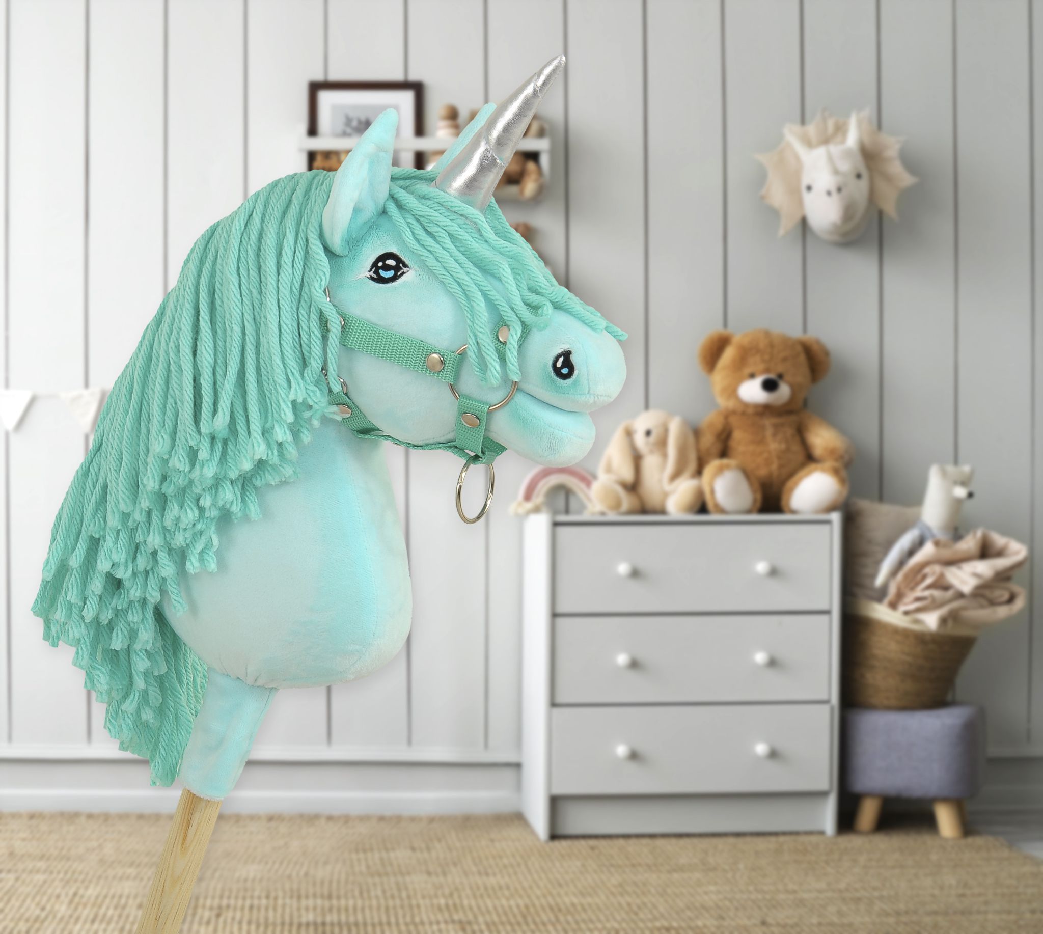 Super Hobby Horse ükssarvik A4 – mündiroheline - Pilt 7