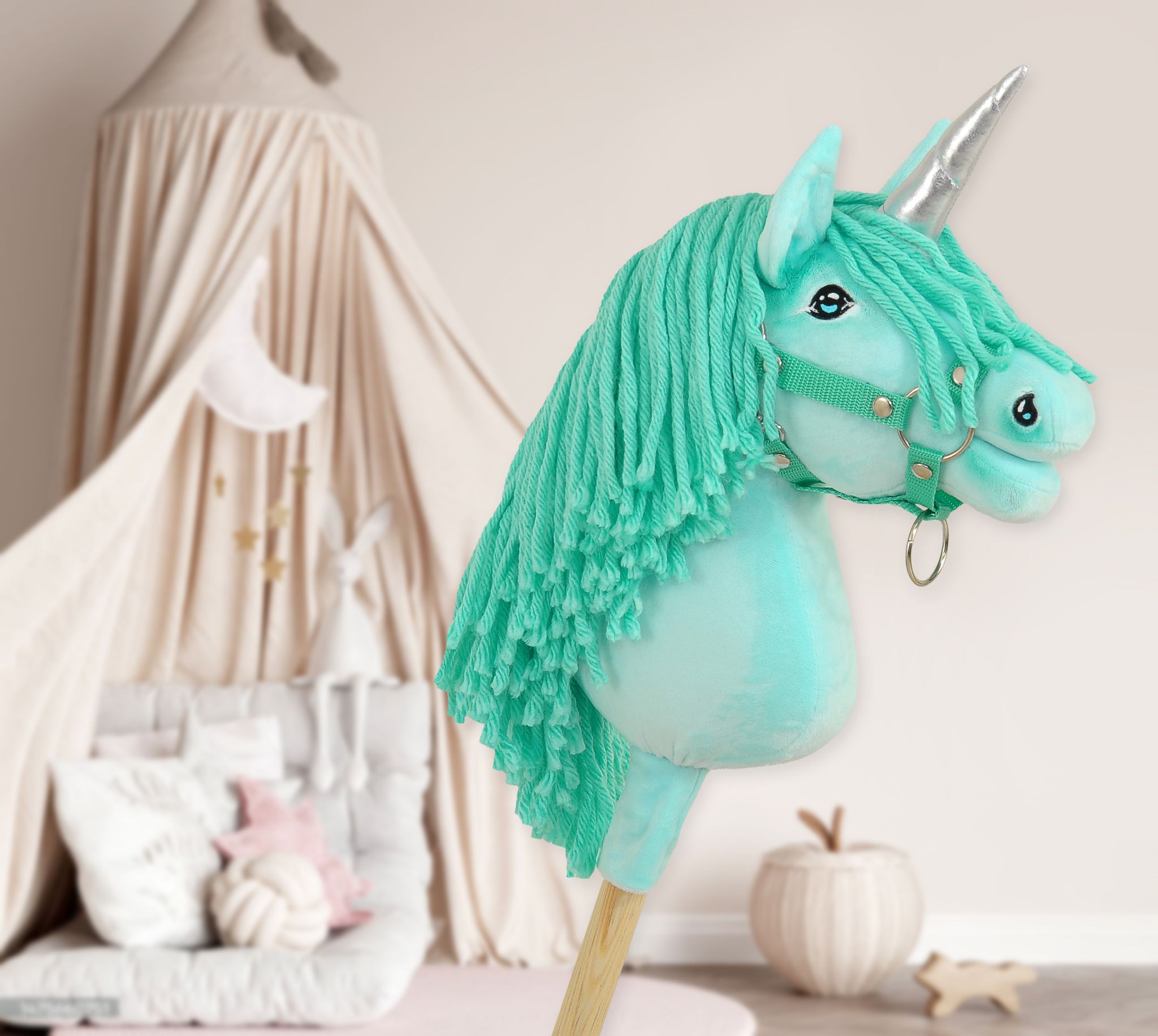 Super Hobby Horse ükssarvik A4 – mündiroheline - Pilt 8