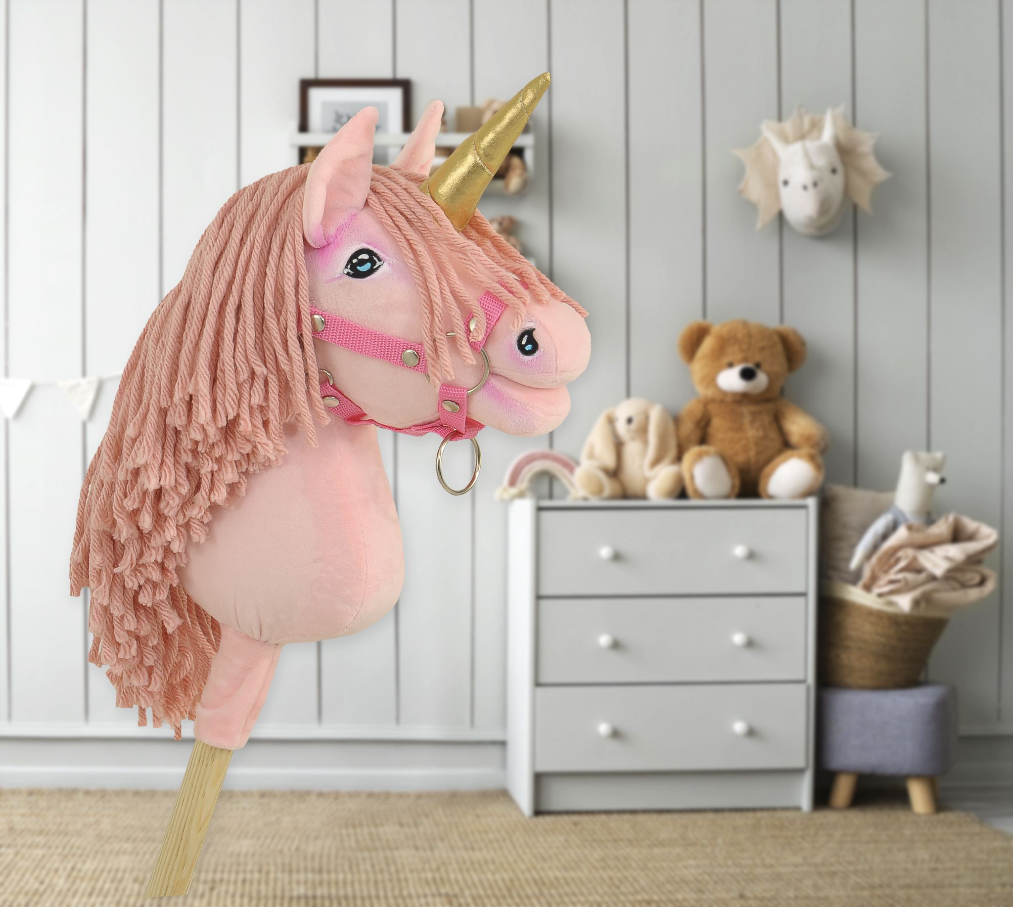 Super Hobby Horse ükssarvik A4 – roosa - Pilt 6