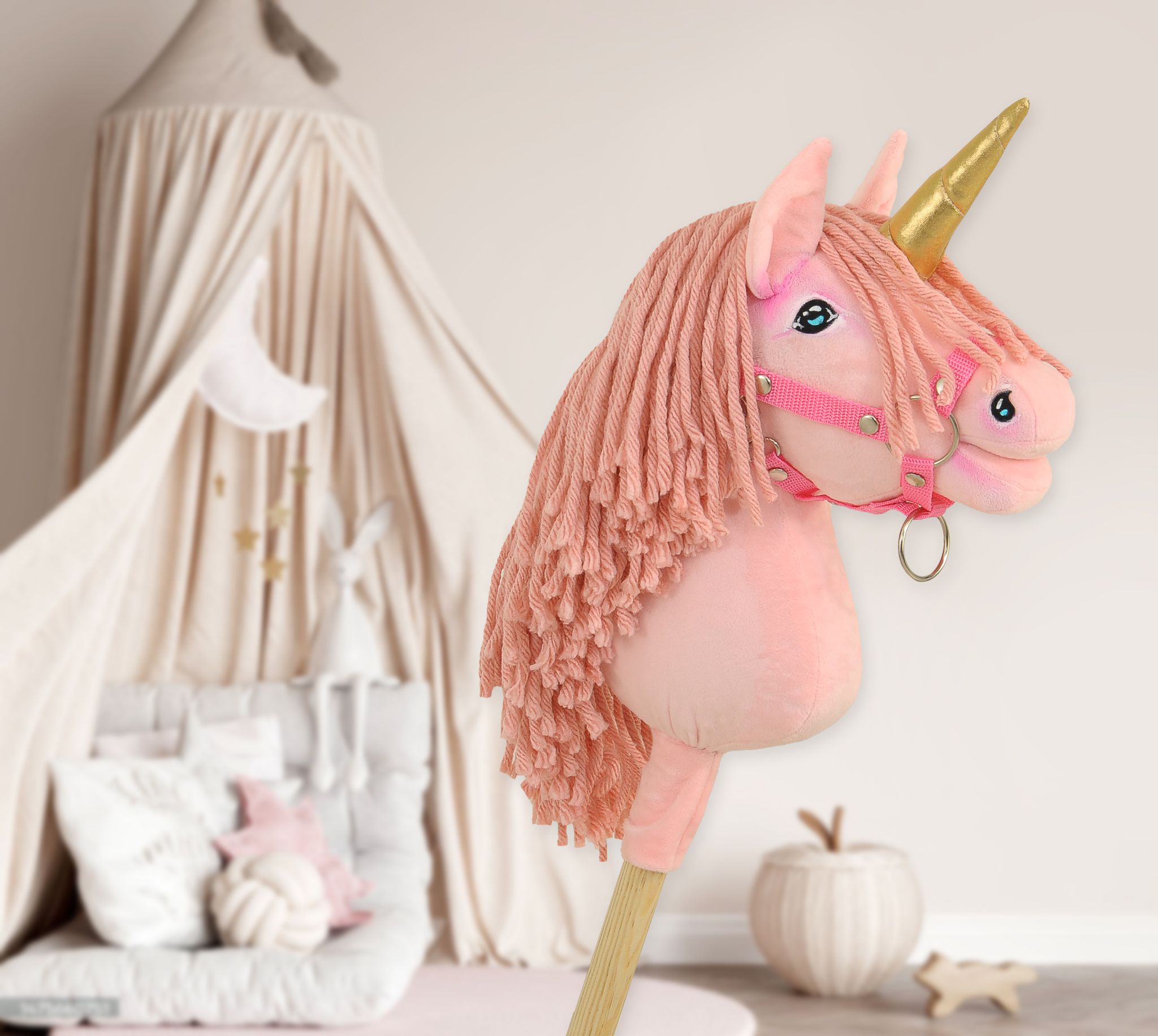 Super Hobby Horse ükssarvik A4 – roosa - Pilt 7